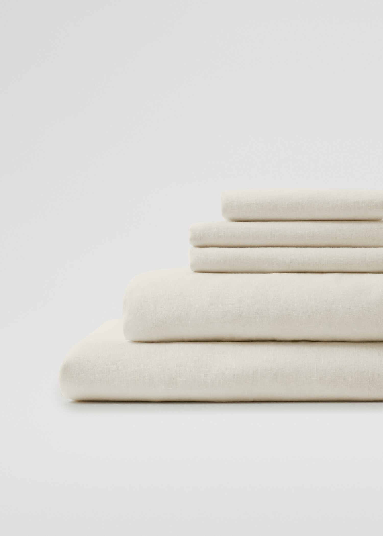 Cotton percale flat sheet (300 threads) queen bed - Details of the article 3