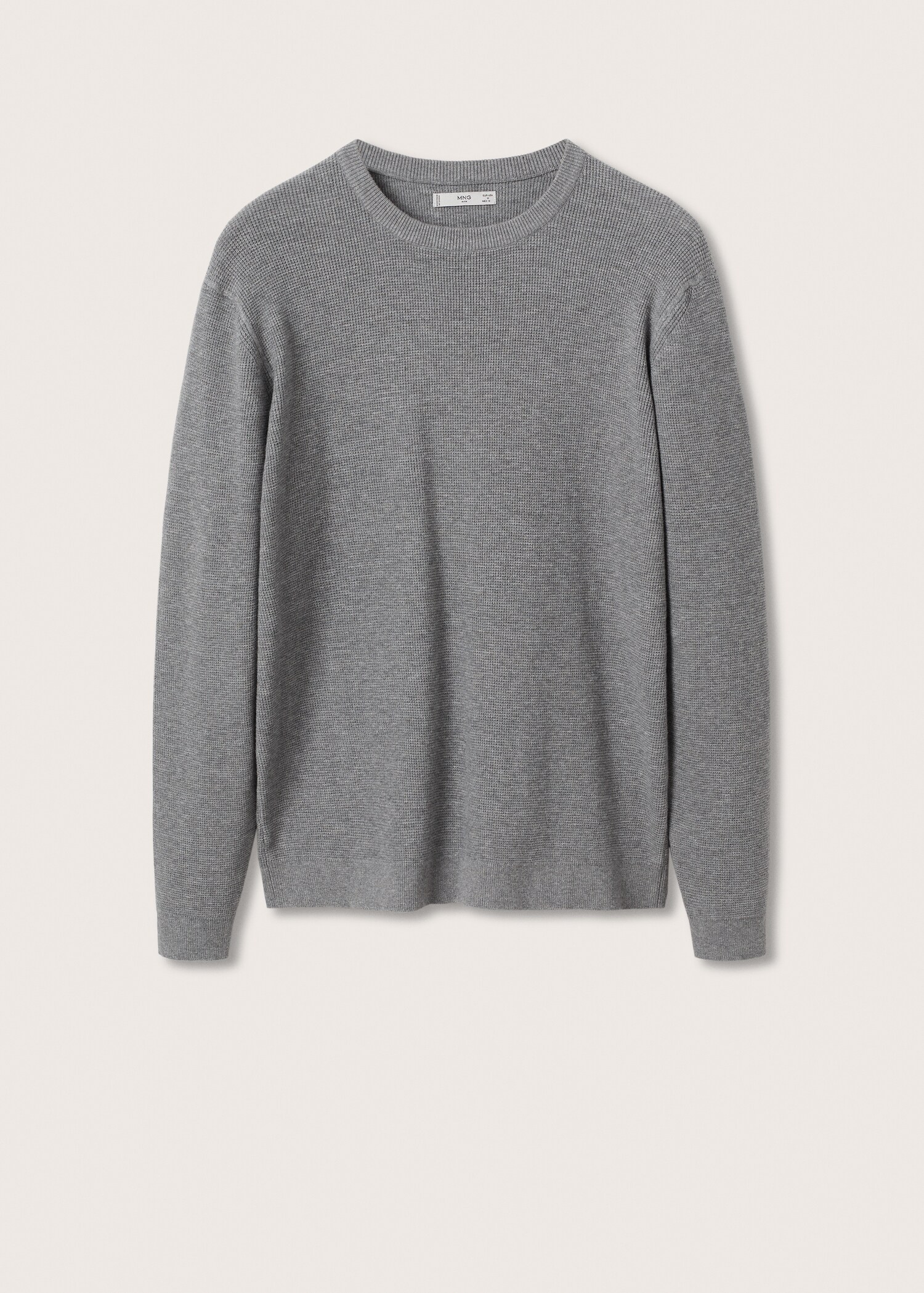 Structured cotton sweater - Article without model