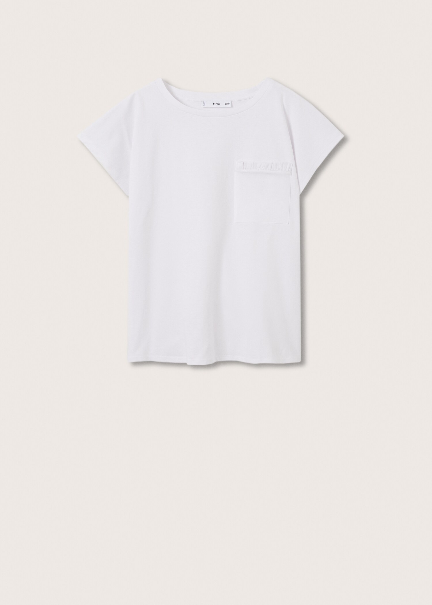 Katoenen blouse met borstzak - Artikel zonder model