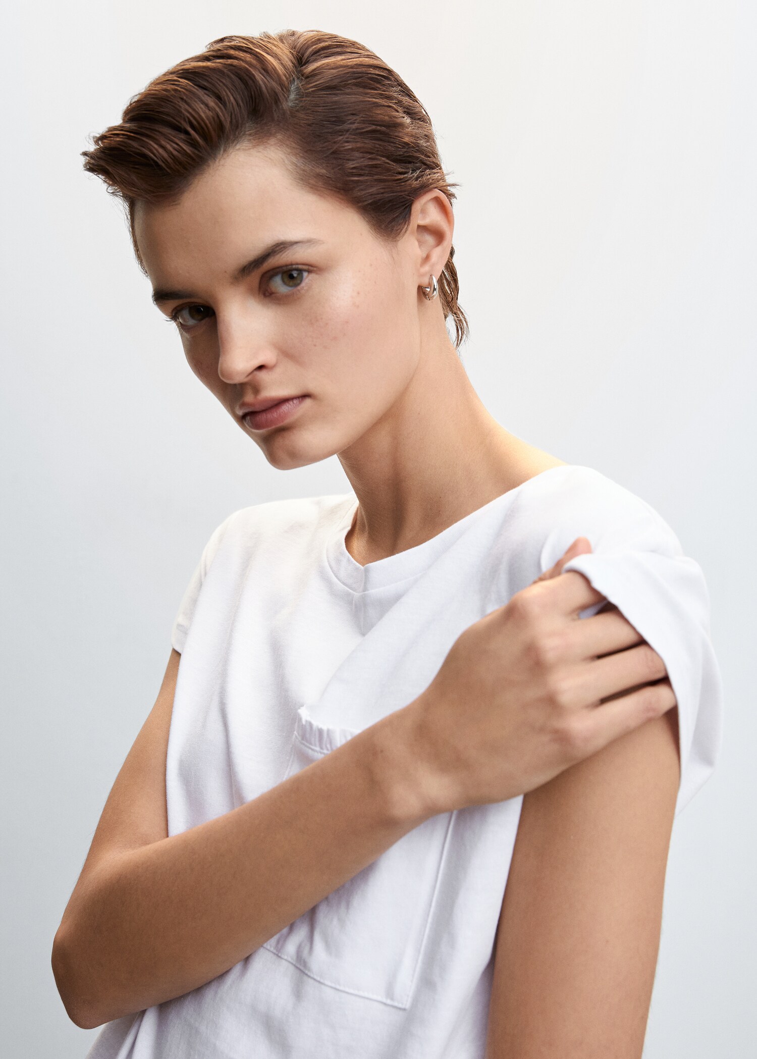 Katoenen blouse met borstzak - Detail van het artikel 1