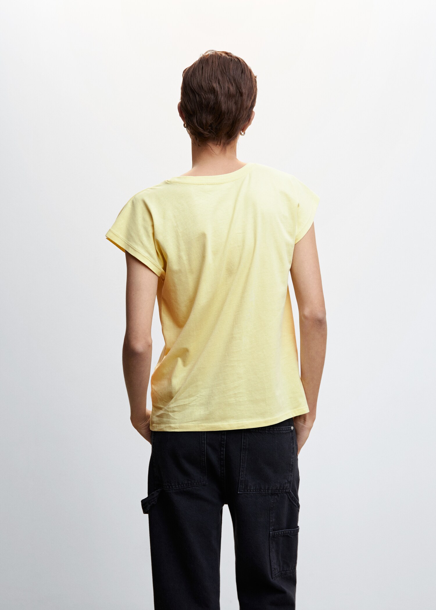 Camisa cotó butxaca al pit - Revers de l'article