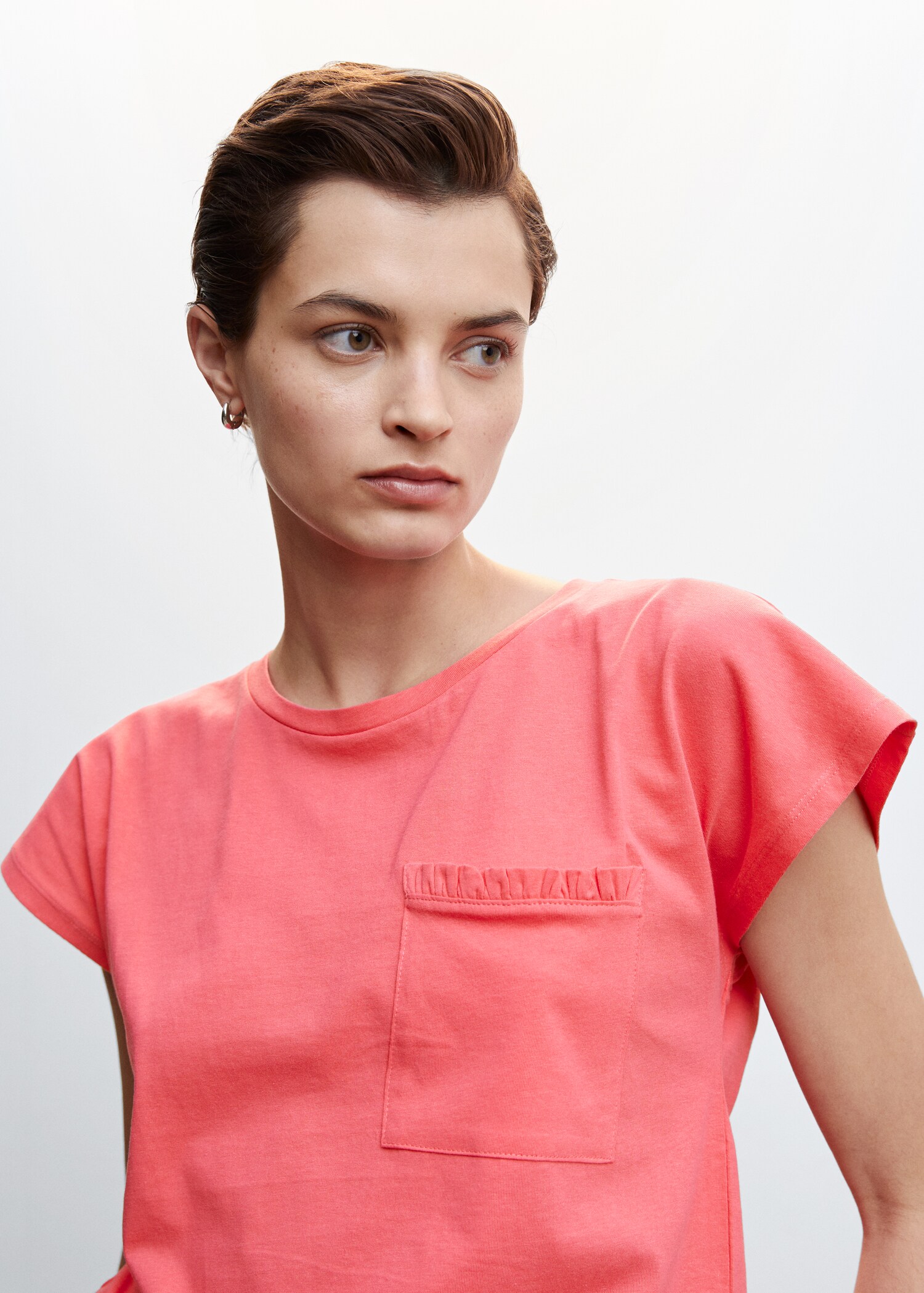Katoenen blouse met borstzak - Detail van het artikel 1
