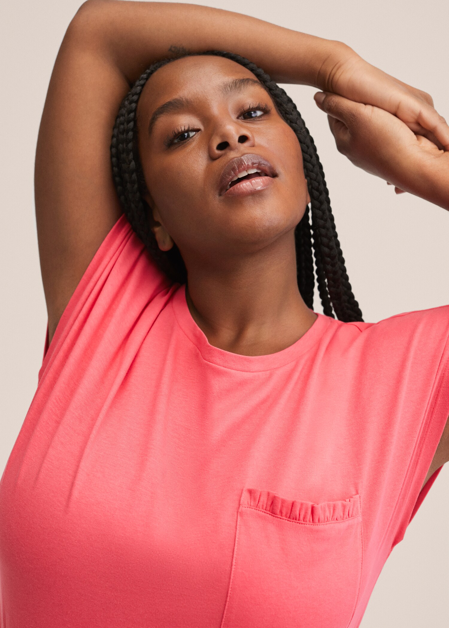 Katoenen blouse met borstzak - Detail van het artikel 4