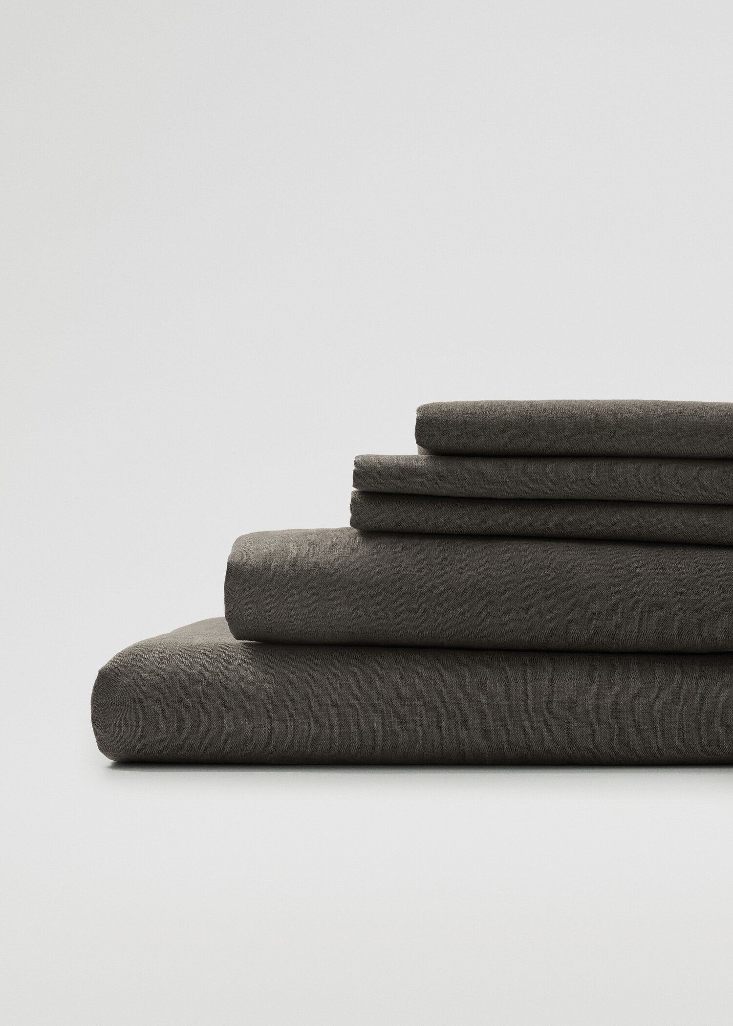 Cotton percale flat sheet (300 threads) superking bed - Details of the article 3