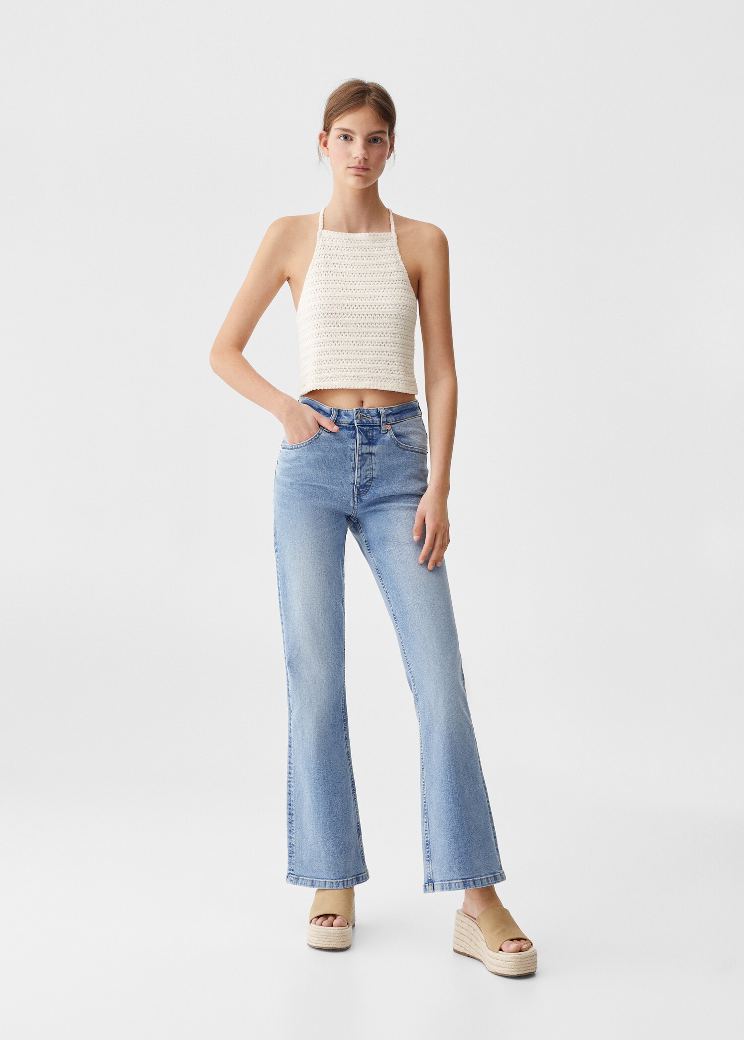 Jeans à boca de sino - Pormenor do artigo 2