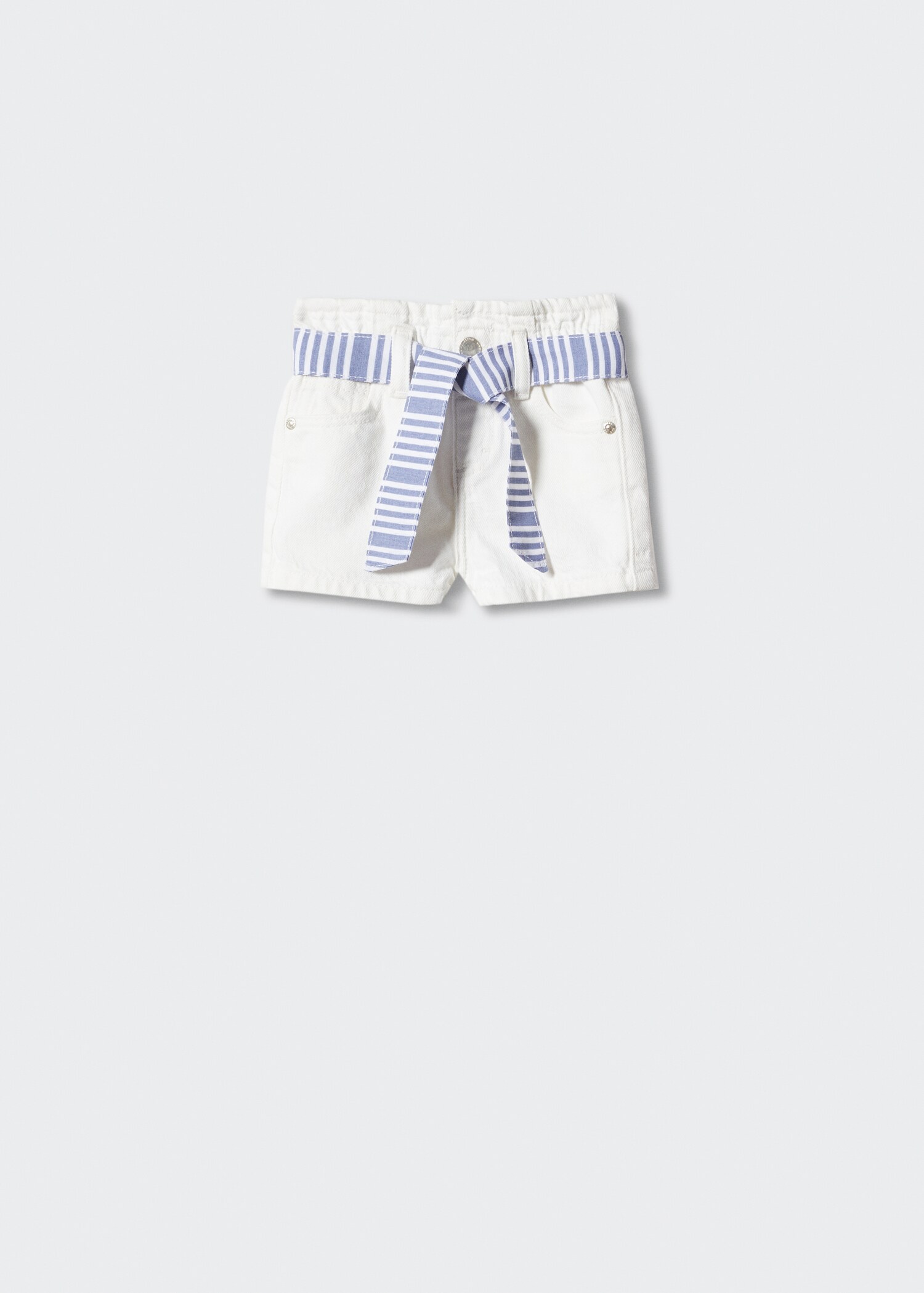 Shorts i denim paperbag - Artikkel uten modell