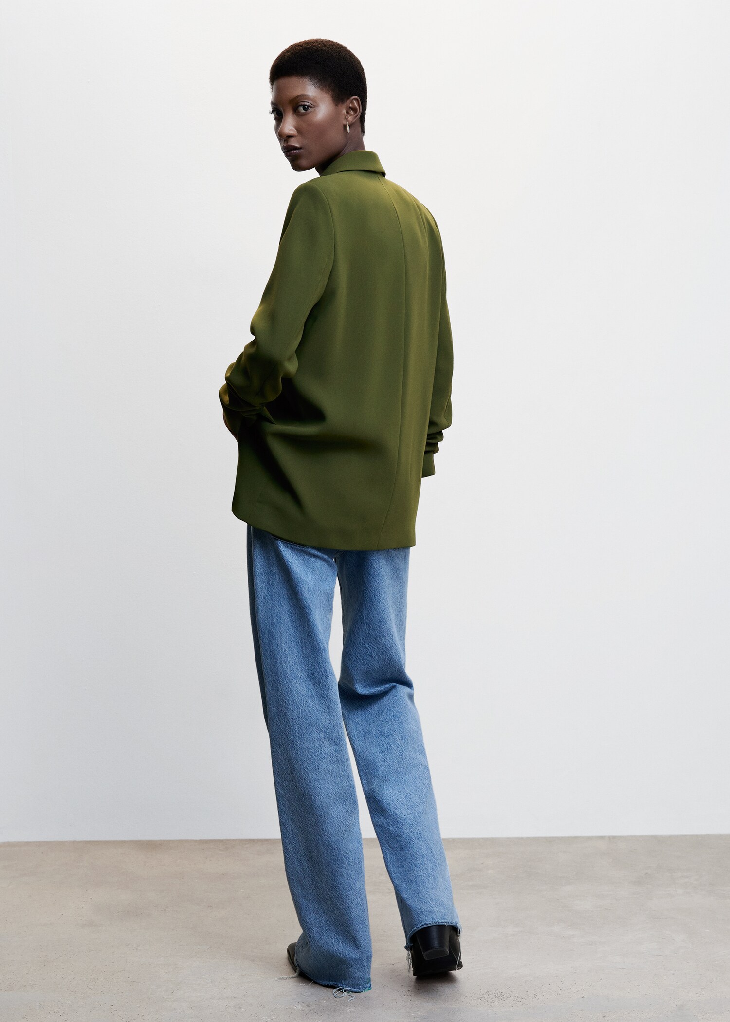 Flowy suit blazer - Reverse of the article