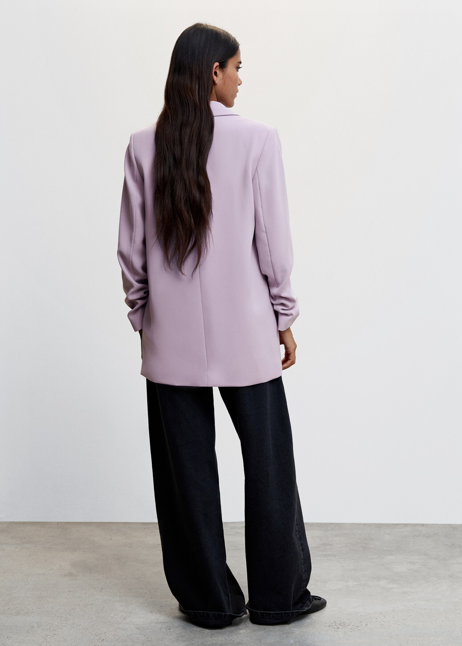 Flowy suit blazer - Reverse of the article