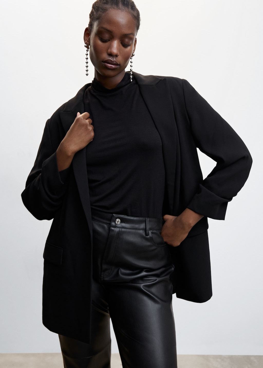 Veste fluide noire femme hotsell