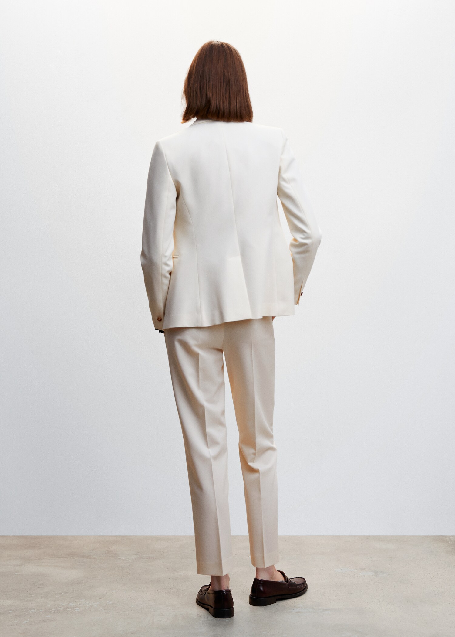 Fitted suit blazer - Reverse of the article