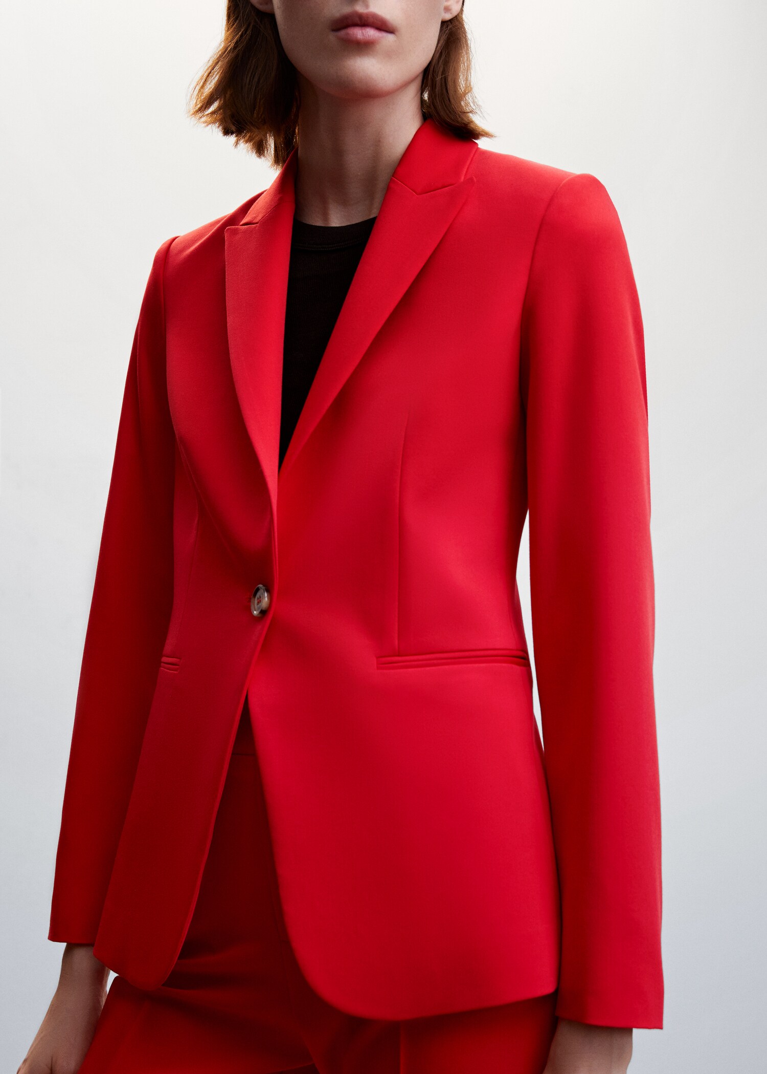 Fitted suit blazer - Details of the article 1