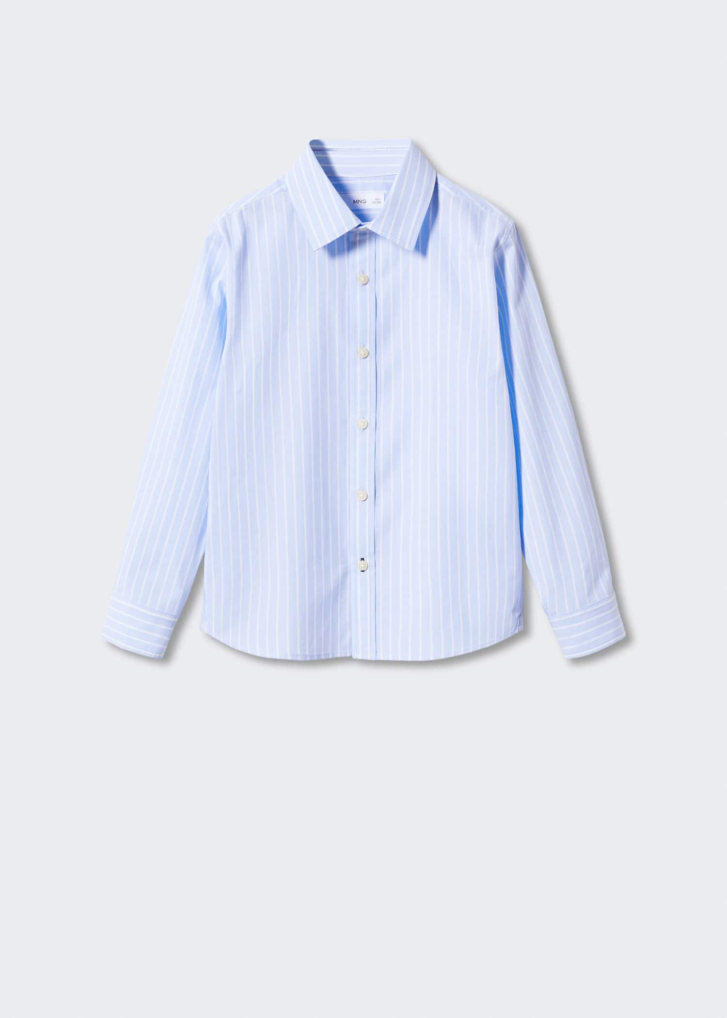Striped cotton shirt - Artikel utan modell
