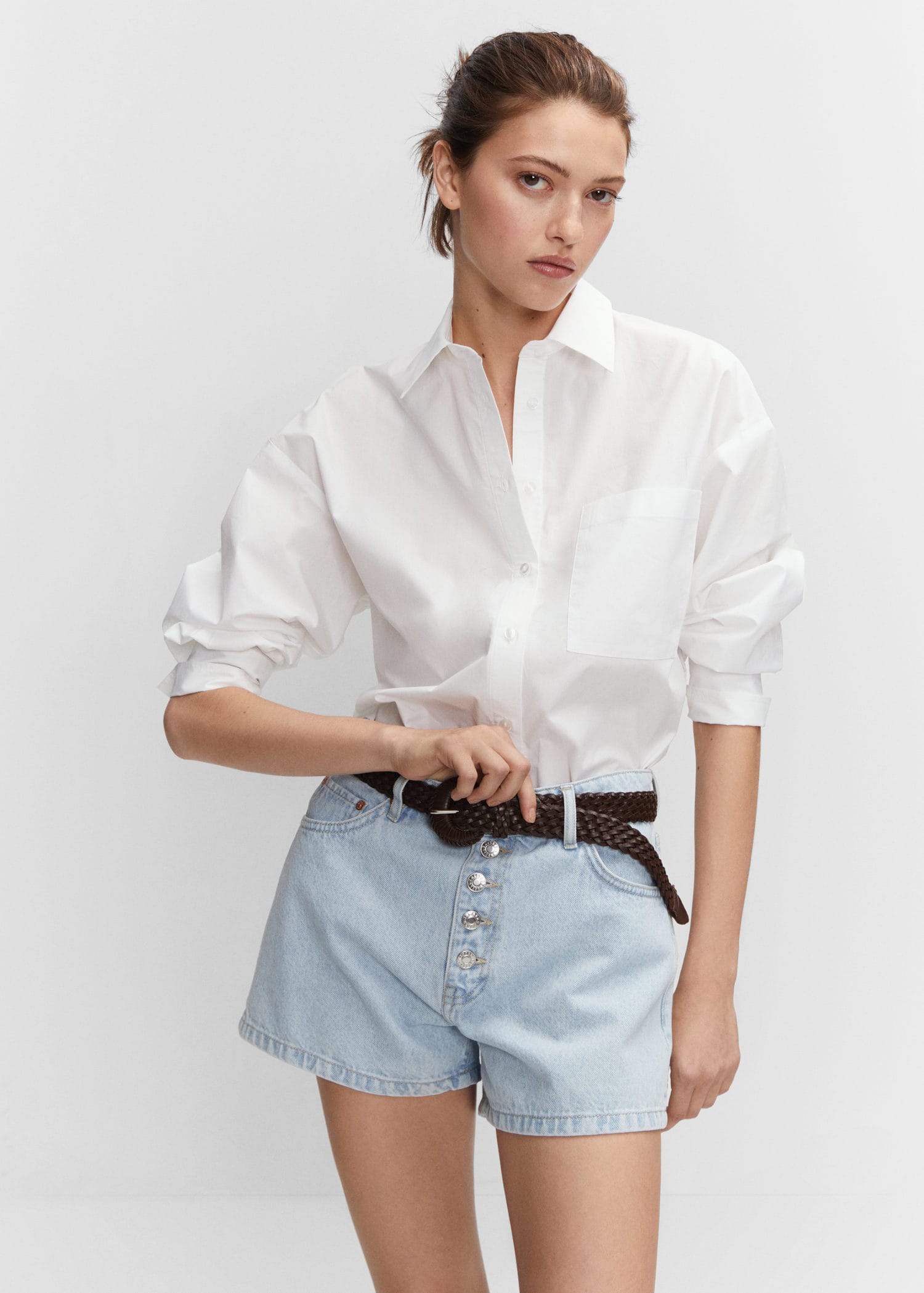 Regular-fit cotton shirt - Middenvlak