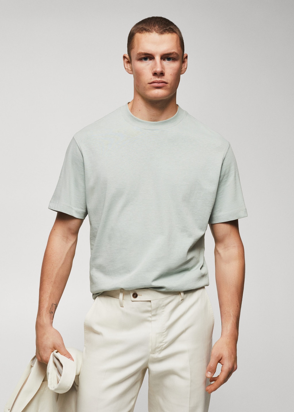 Camisetas hombre top mango outlet