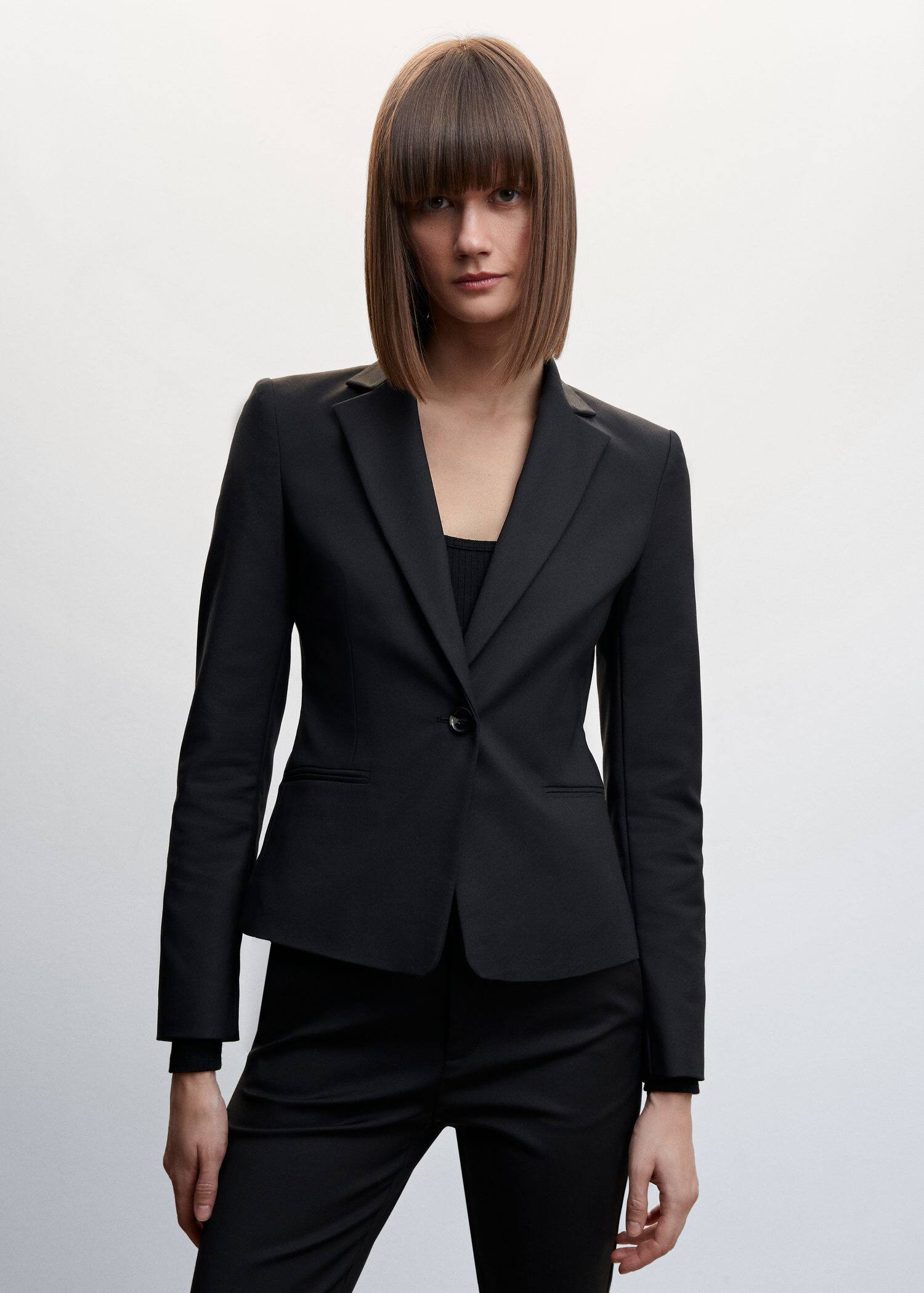 Structured suit blazer - Plan mediu