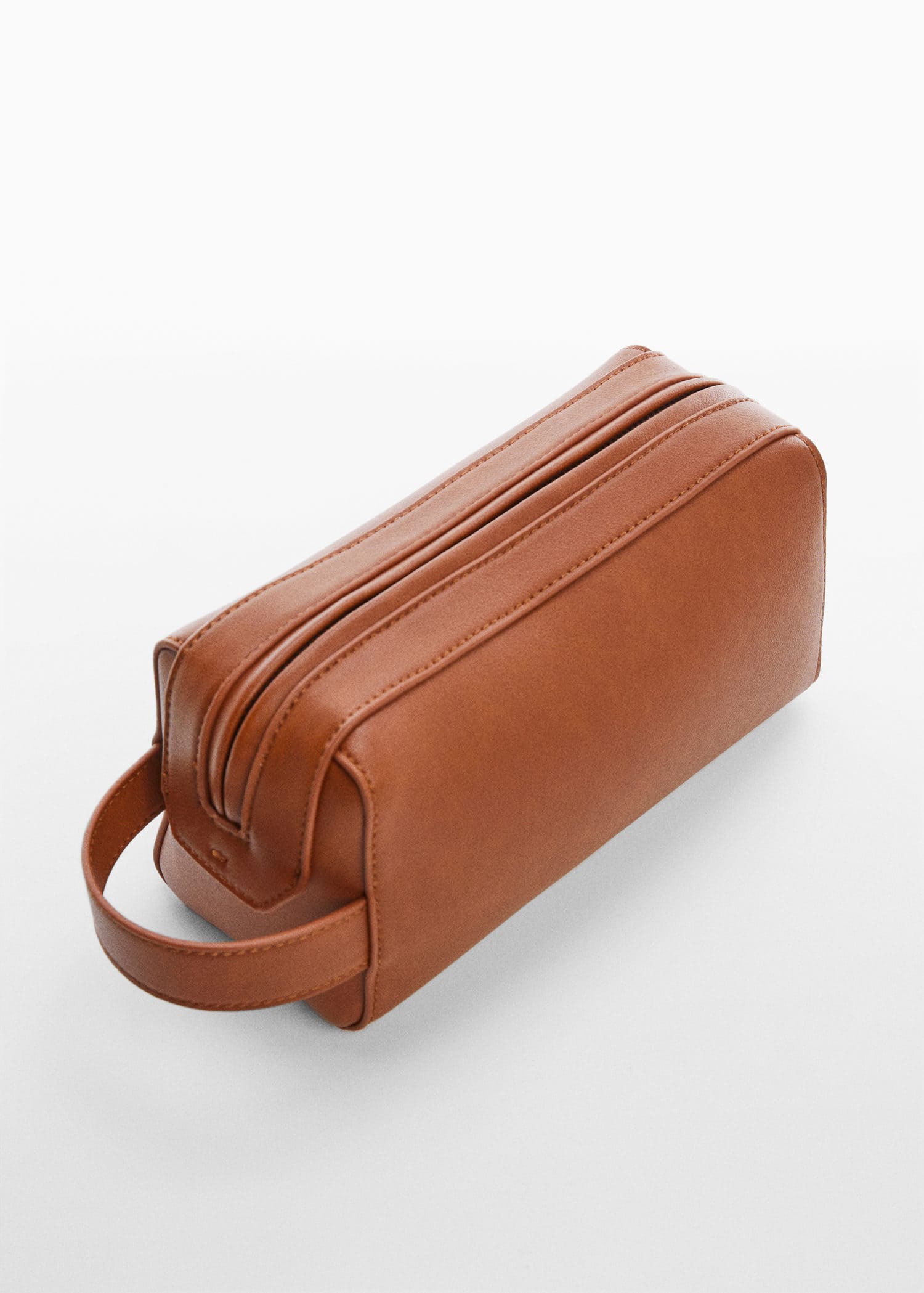 Leather cosmetic bag - Medium plane