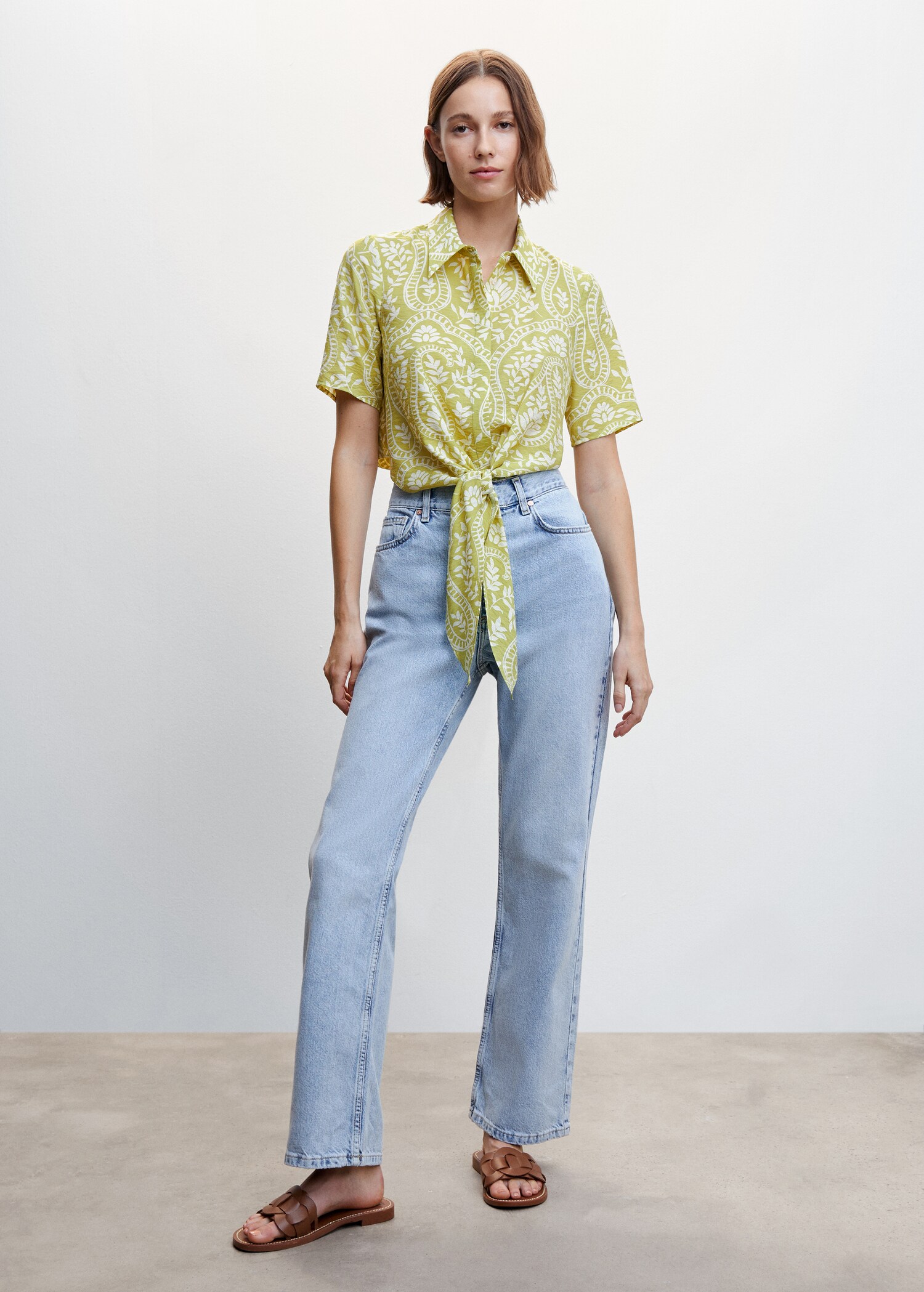Knot printed shirt - General plane