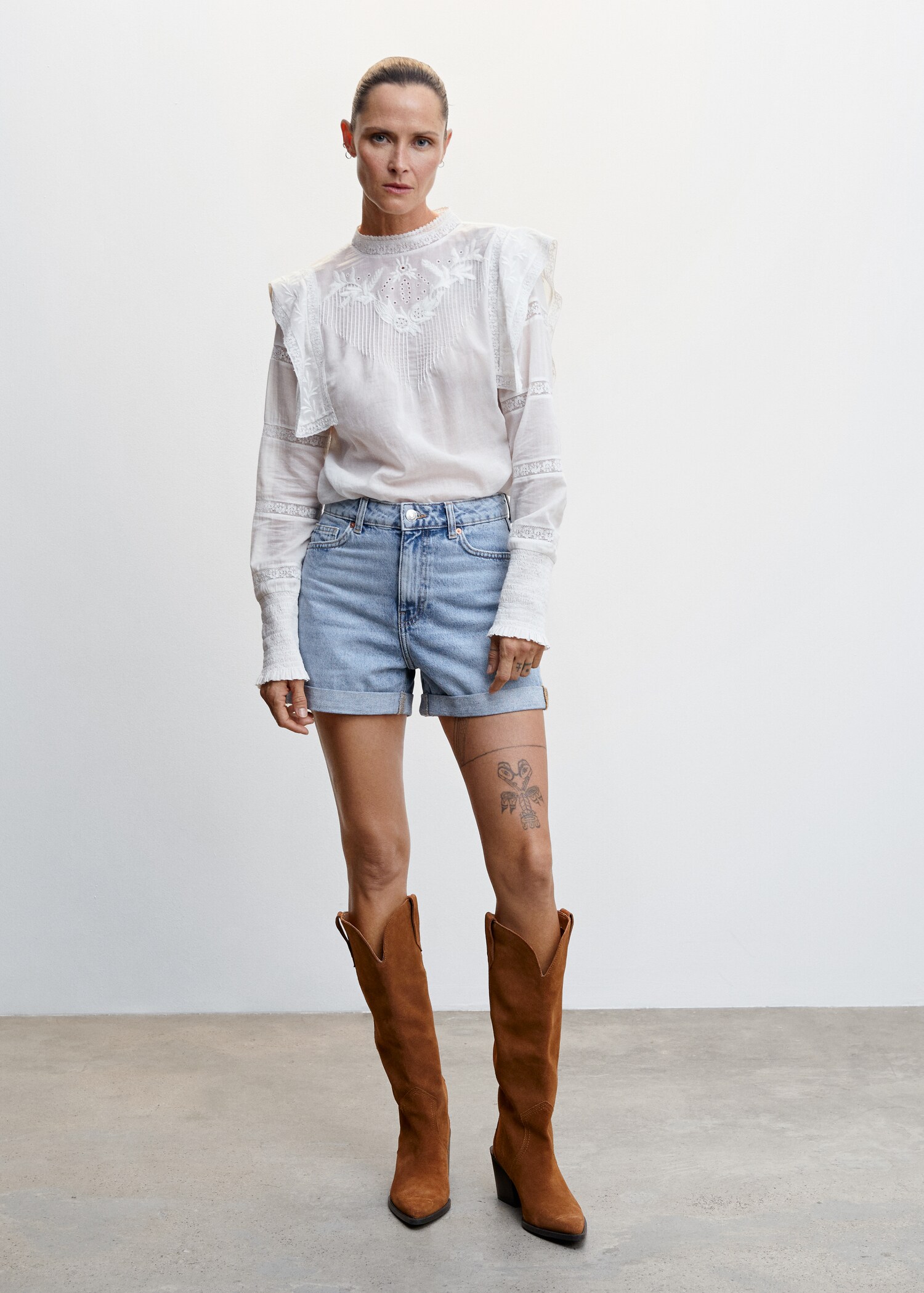 Mom Fit-Jeans-Shorts - Allgemeine Ansicht