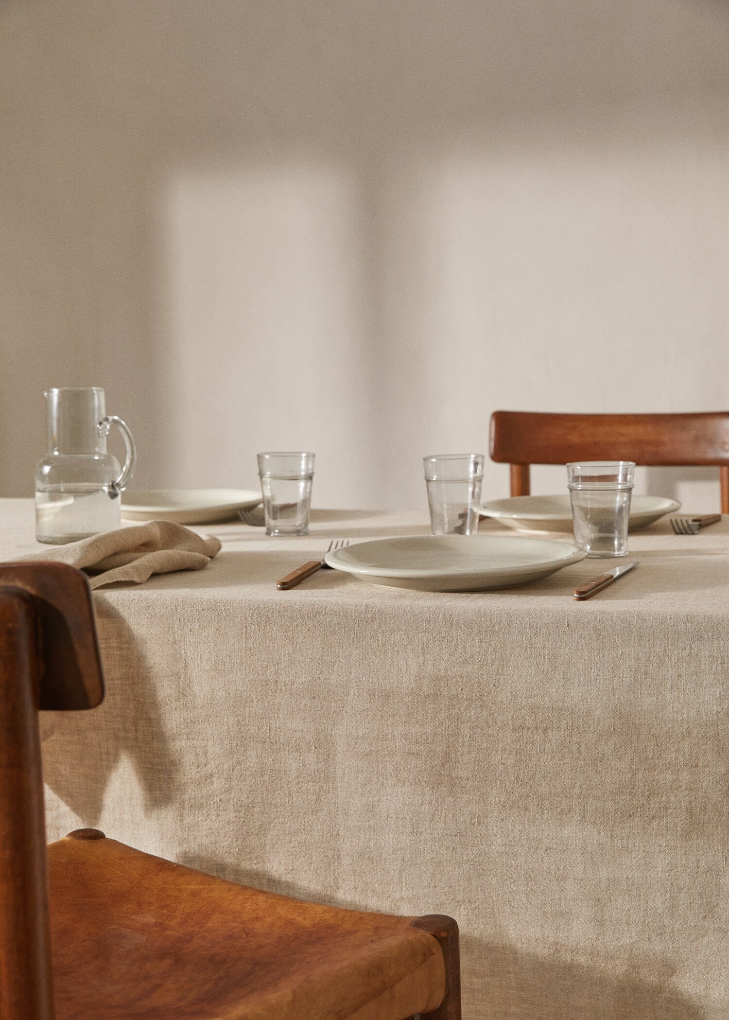 100% linen tablecloth 145x200cm - General plane