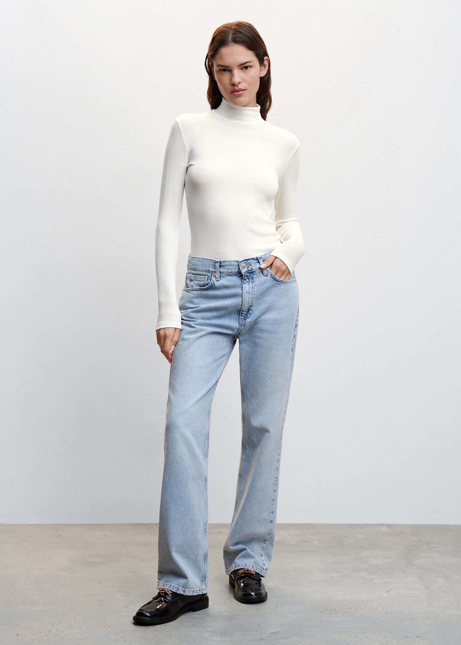 Ribbed long-sleeved t-shirt - General plane