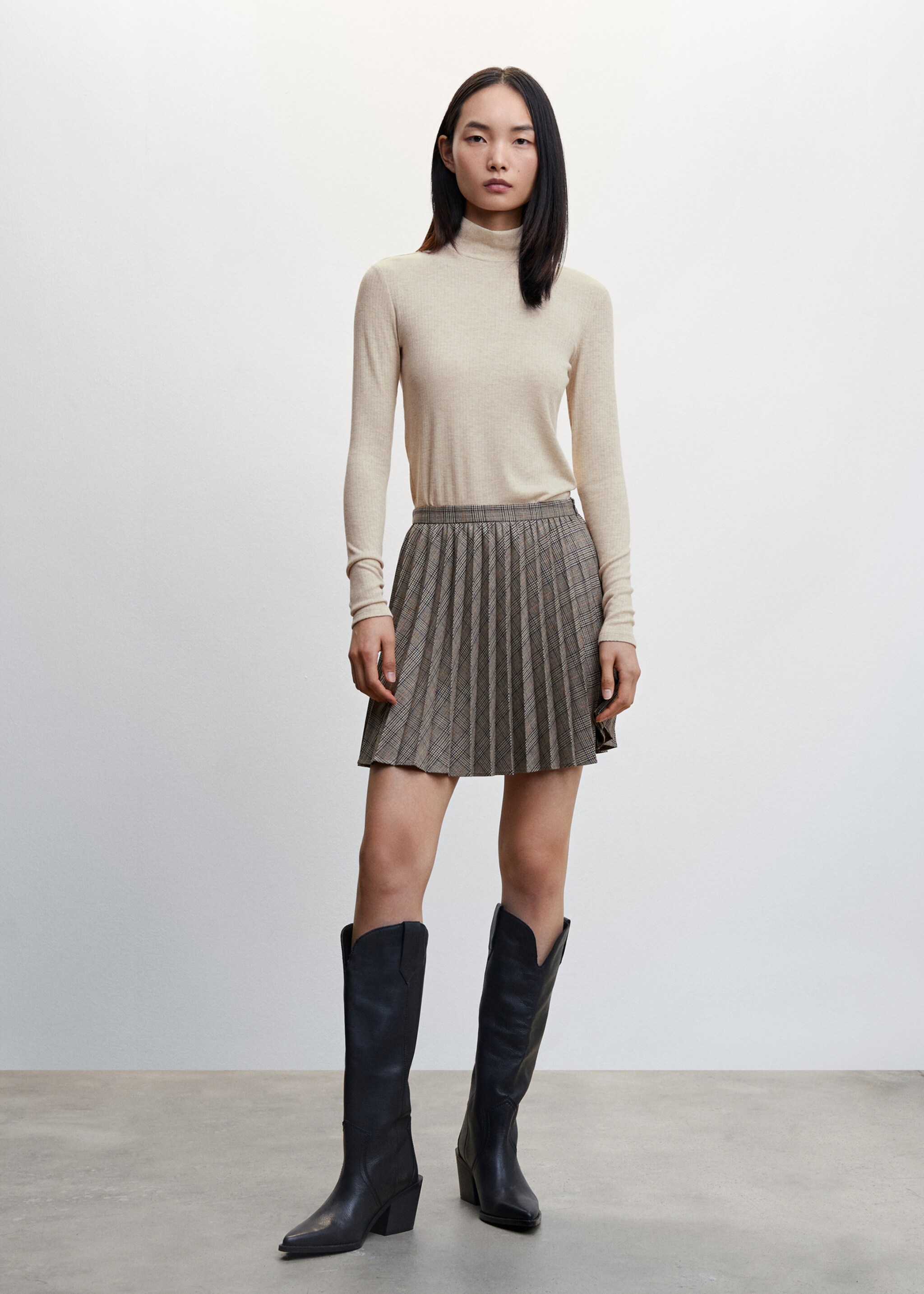 Ribbed long-sleeved t-shirt - General plane