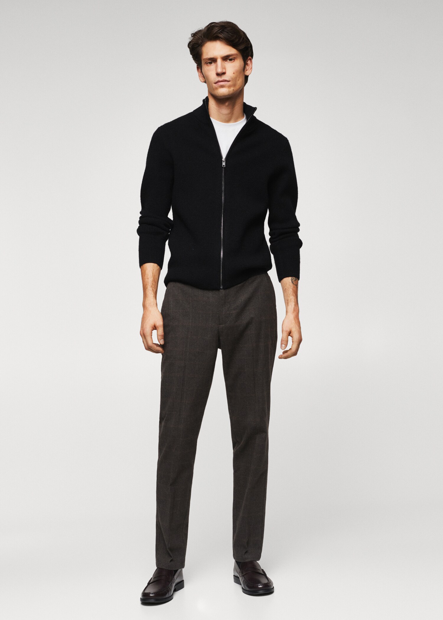Pantalons slim fit cotó - Pla general