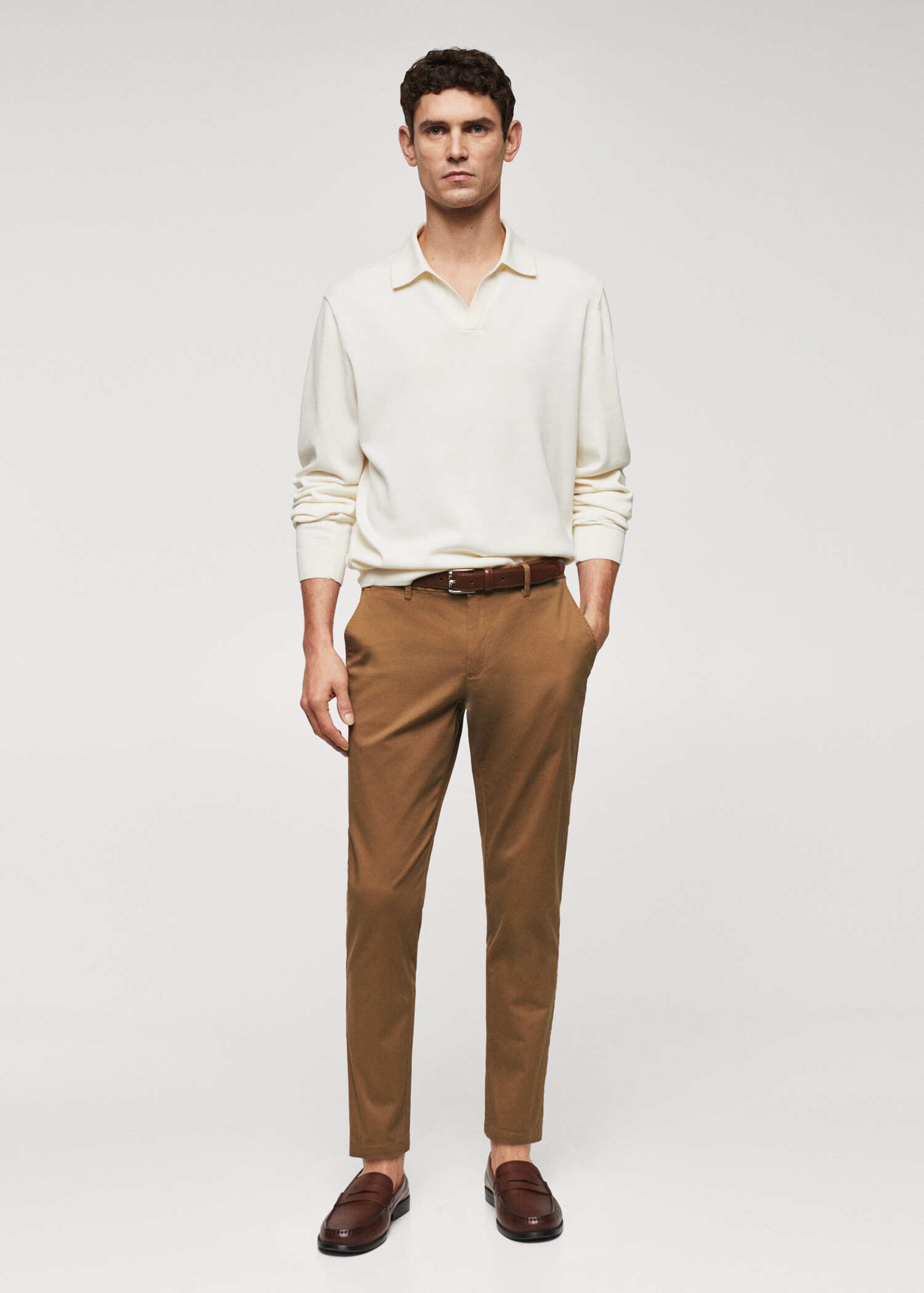 Tapered Crop-Baumwollhose - Allgemeine Ansicht