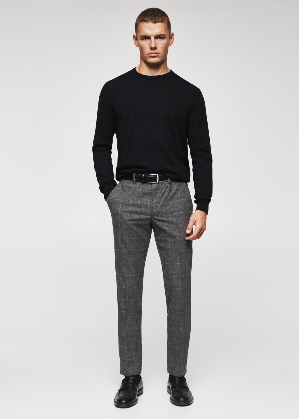 Pantalon skinny cuadros hombre hotsell