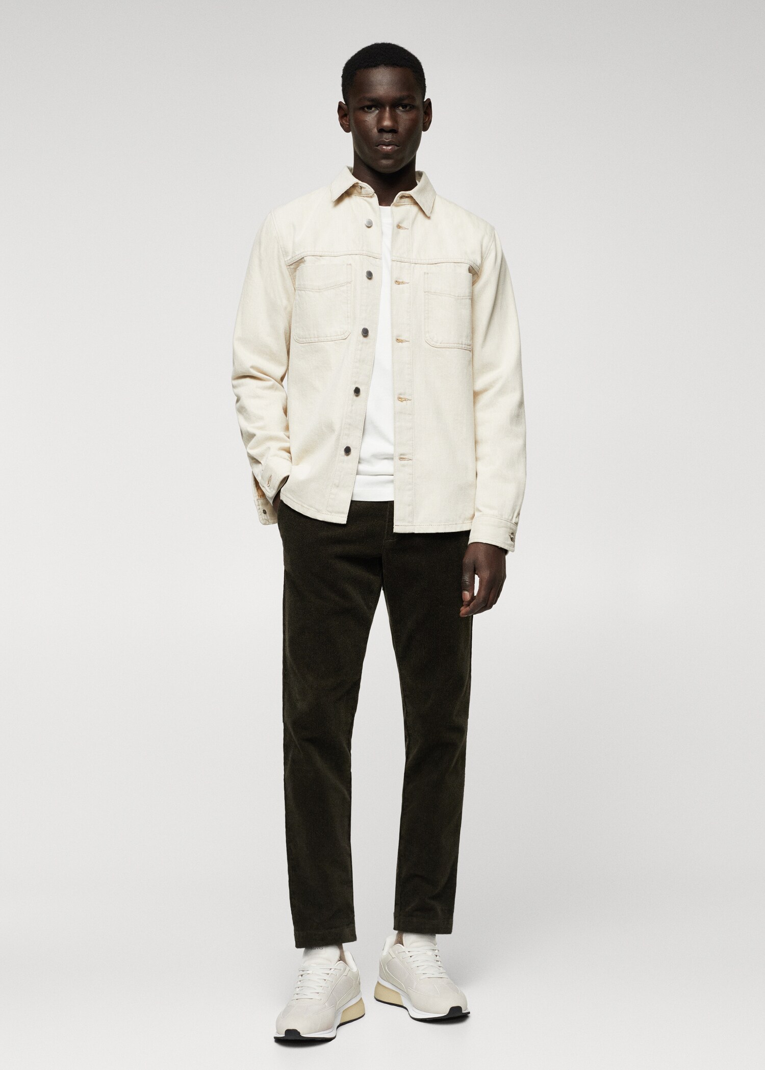 Tapered cropped corduroy pants - General plane