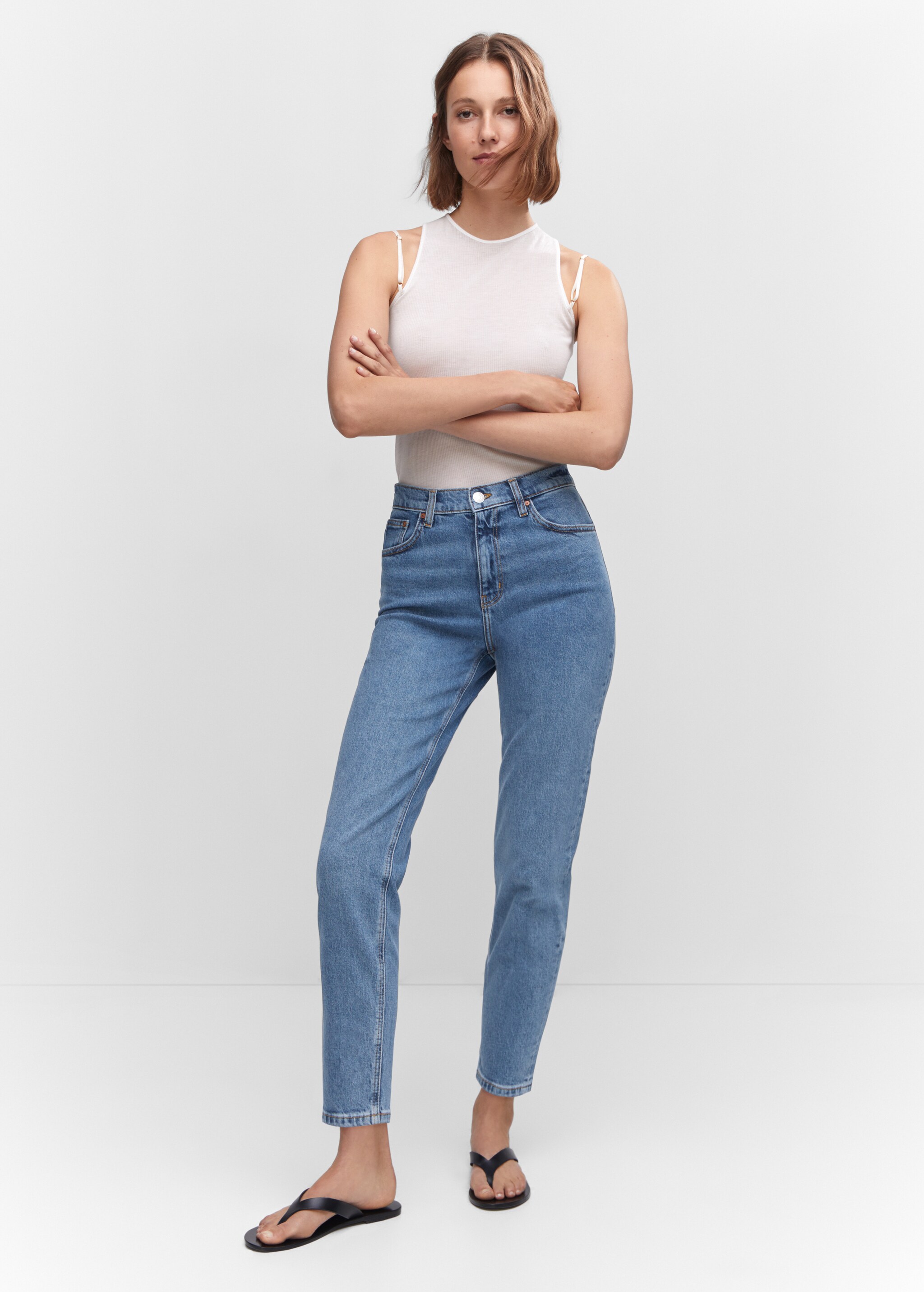 Mom comfort high-rise jeans - General plane
