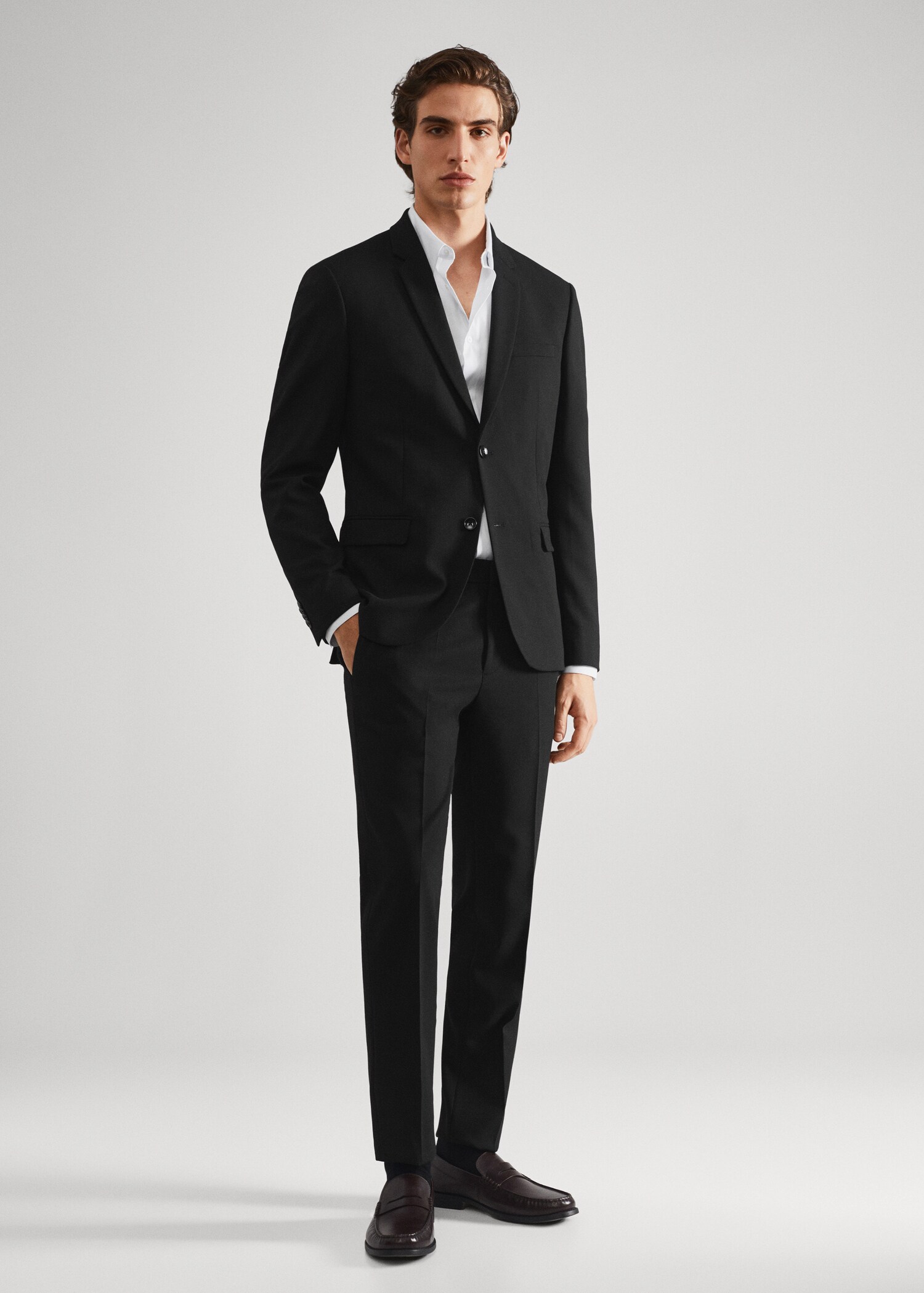 Super Slim Fit-Anzughose - Allgemeine Ansicht