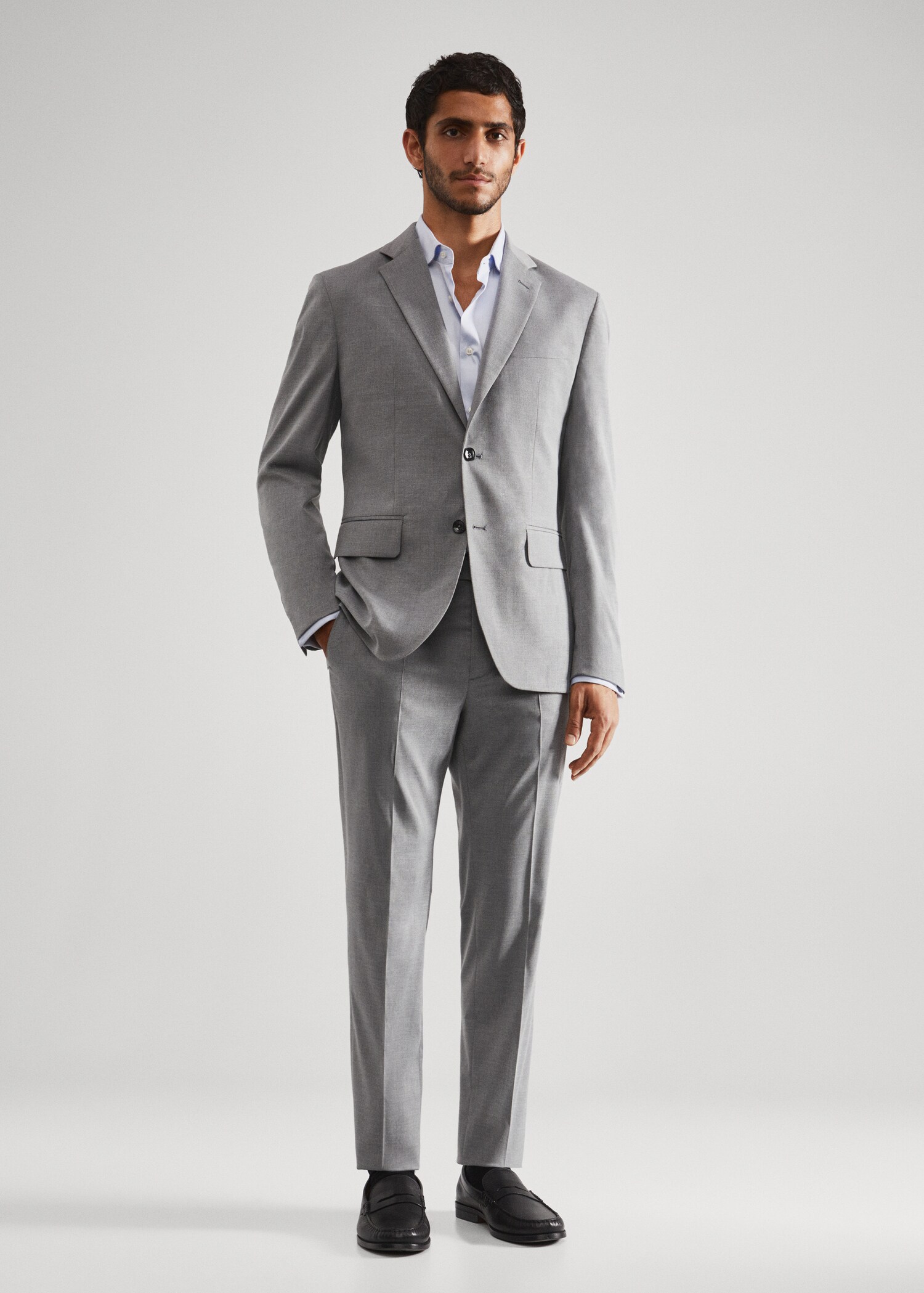 Slim-fit suit shirt cufflinks - General plane