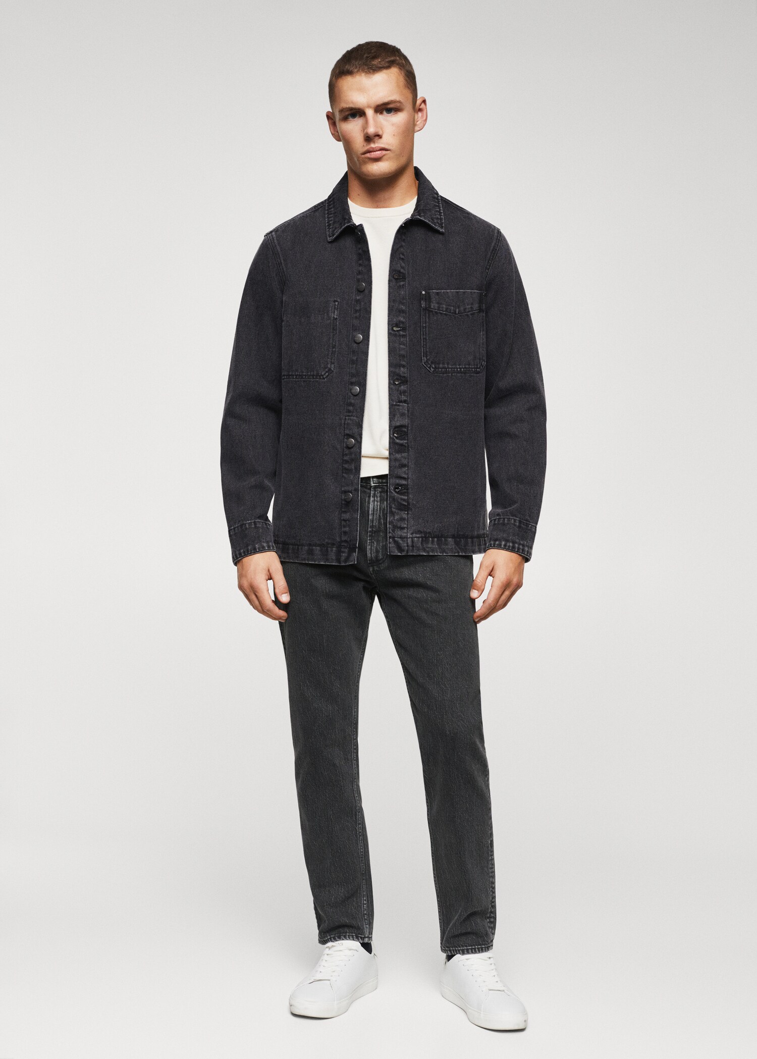 Ben tapered cropped jeans - General plane