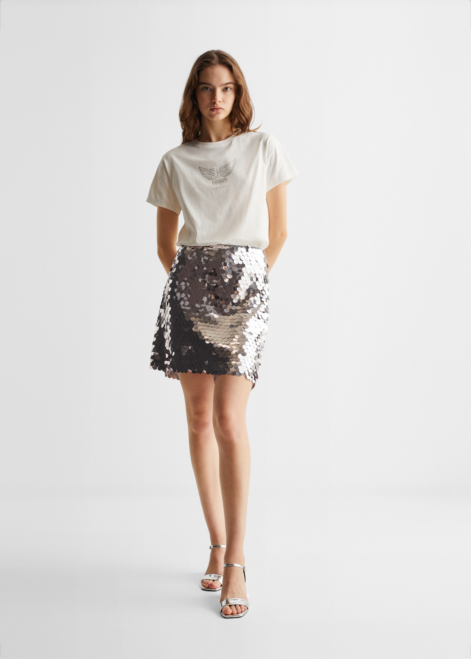 Printed cotton-blend T-shirt - General plane