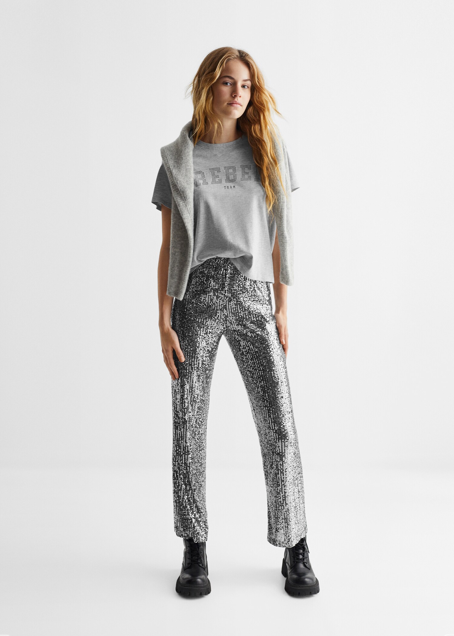 Printed cotton-blend T-shirt - General plane