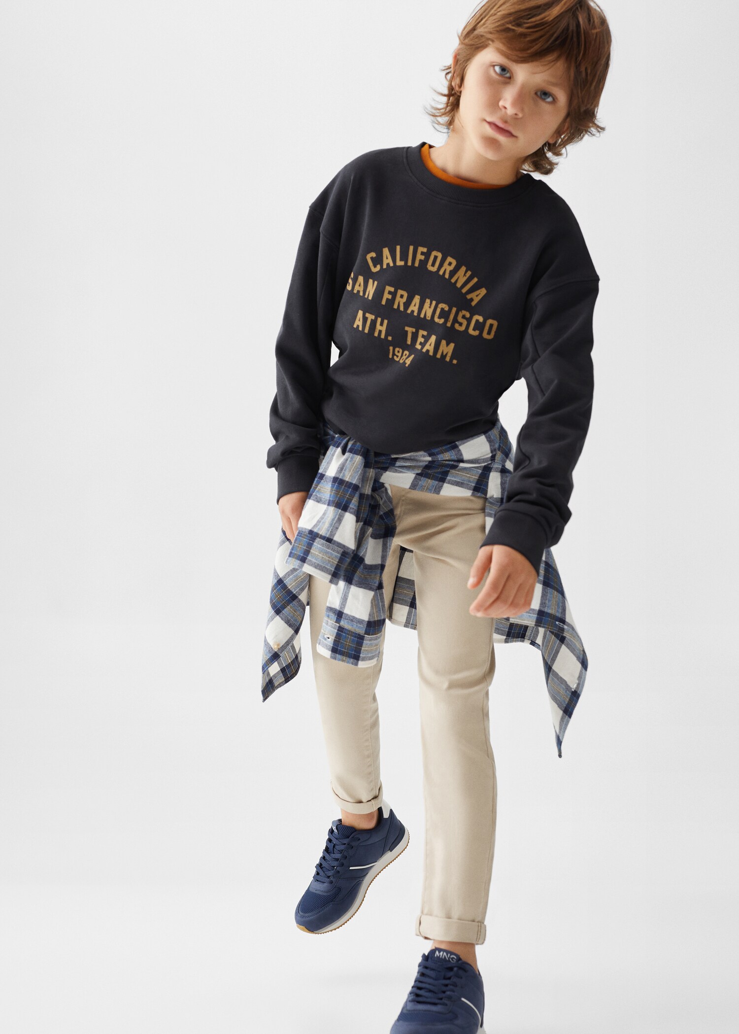 Printed cotton sweatshirt - General plane