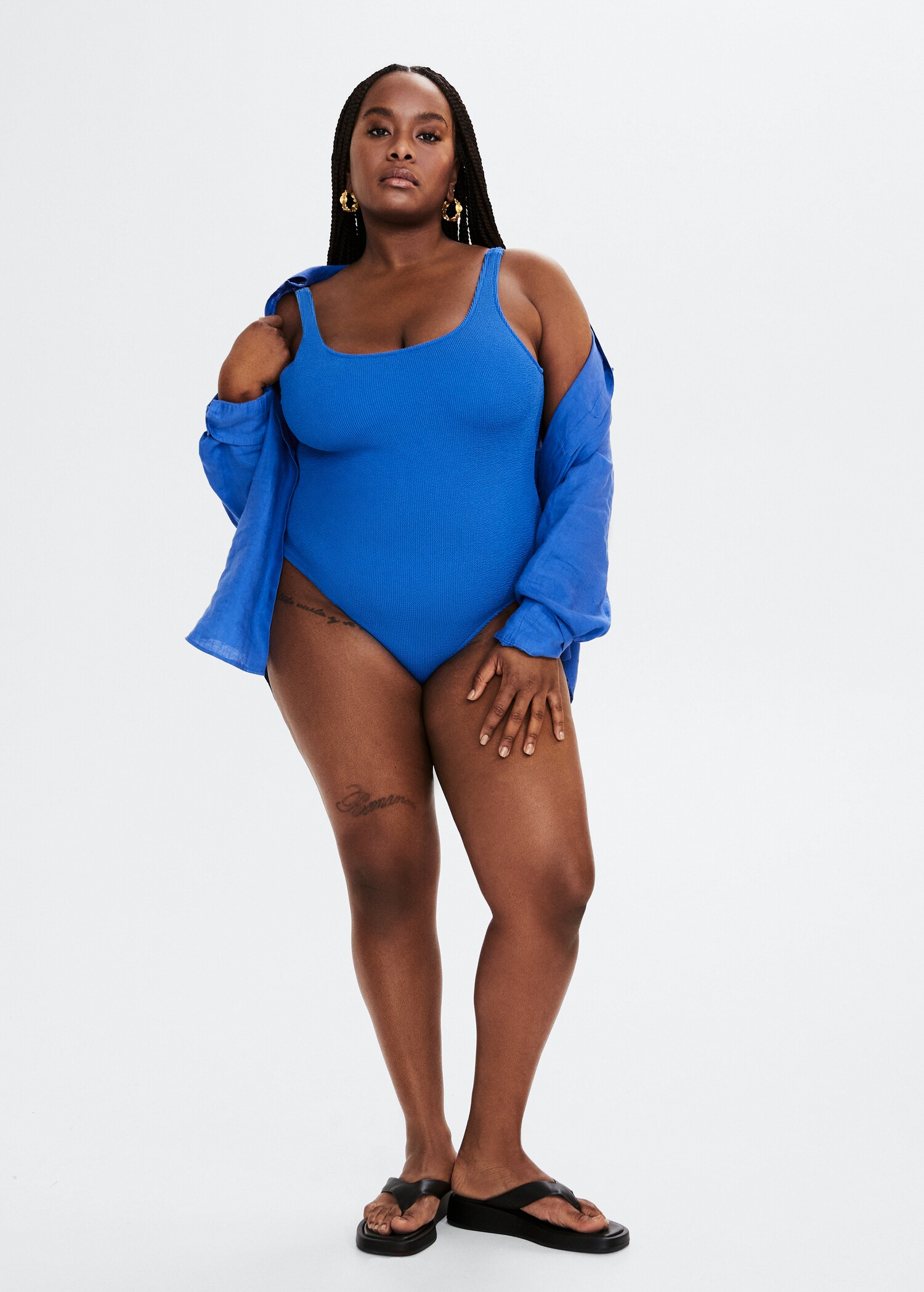 Textured swimsuit - General plane