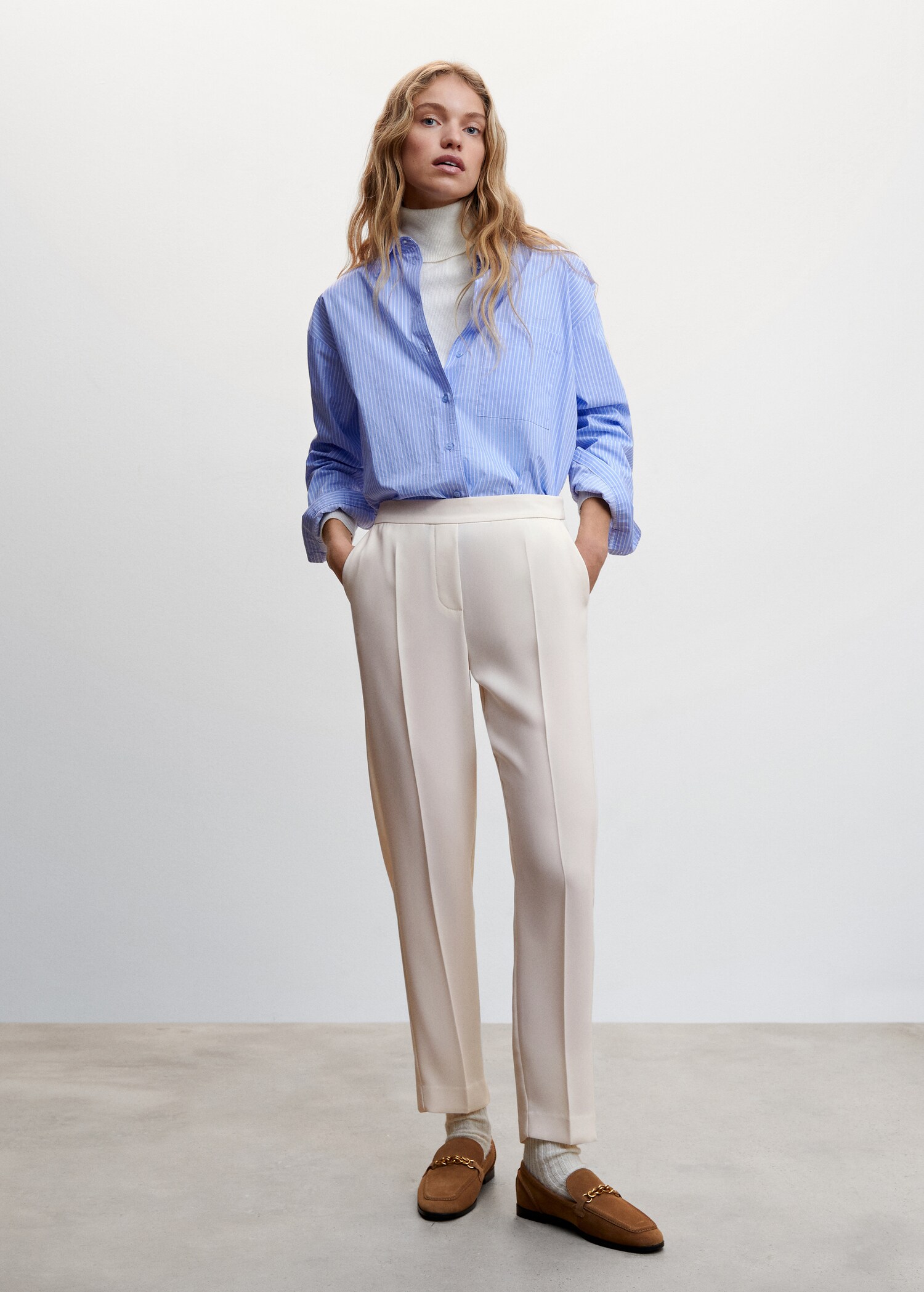 Flowy suit trousers - General plane
