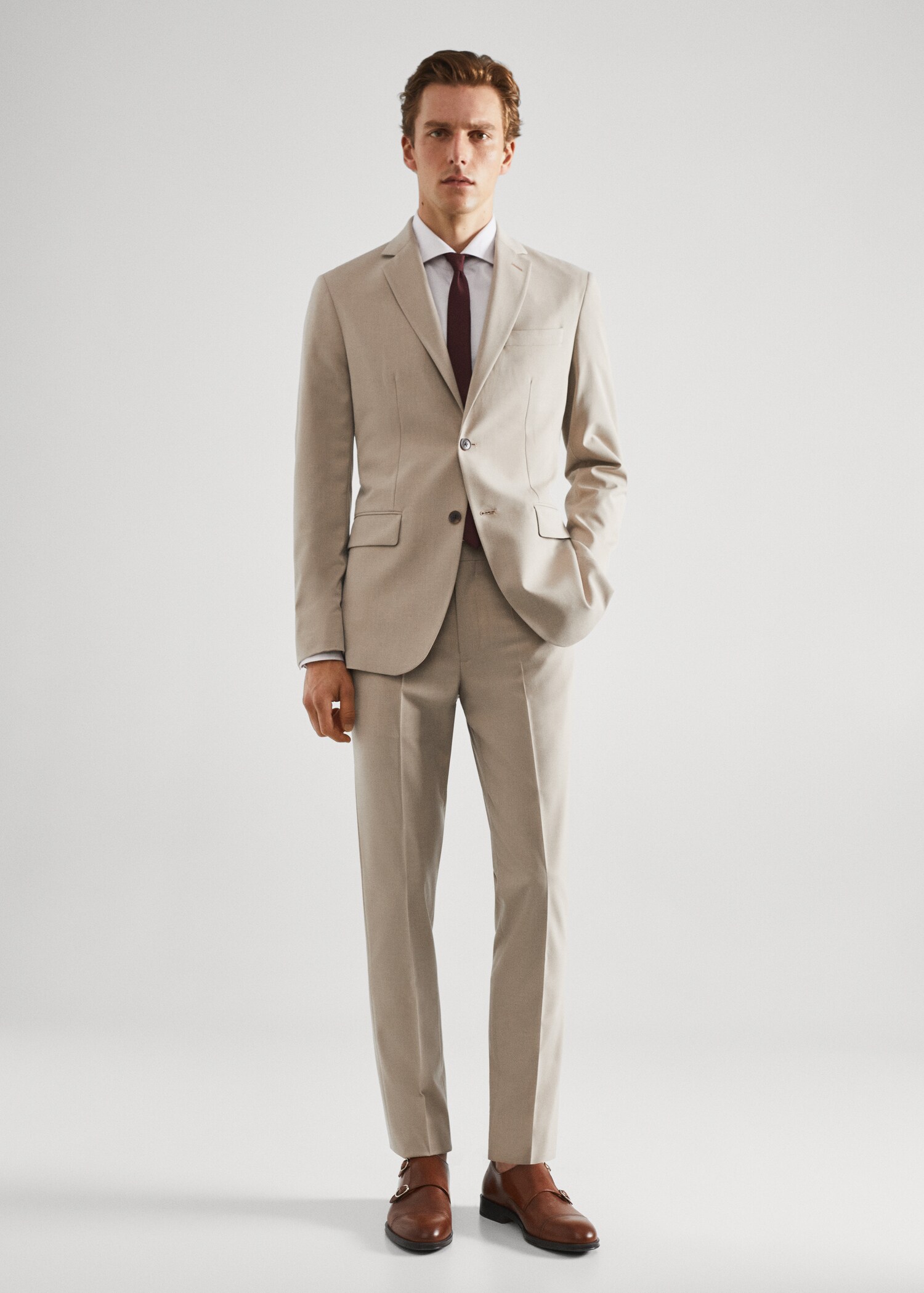 Slim-fit suit jacket  - General plane