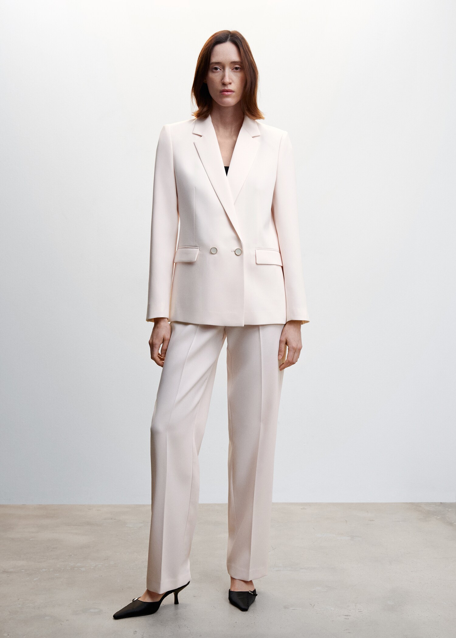 Pantalón traje cintura elástica - Plano general