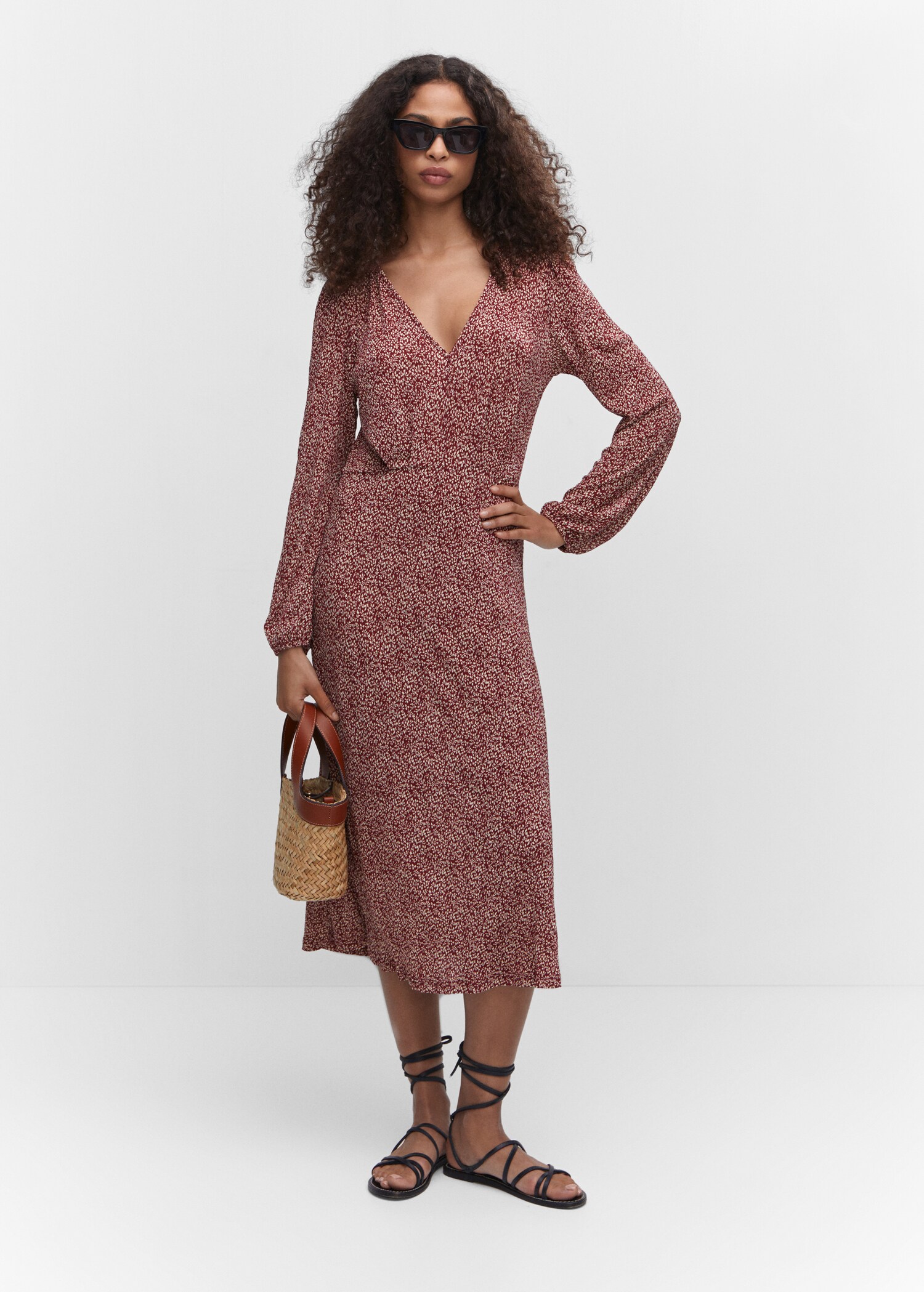 Vestit estampat textura - Pla general