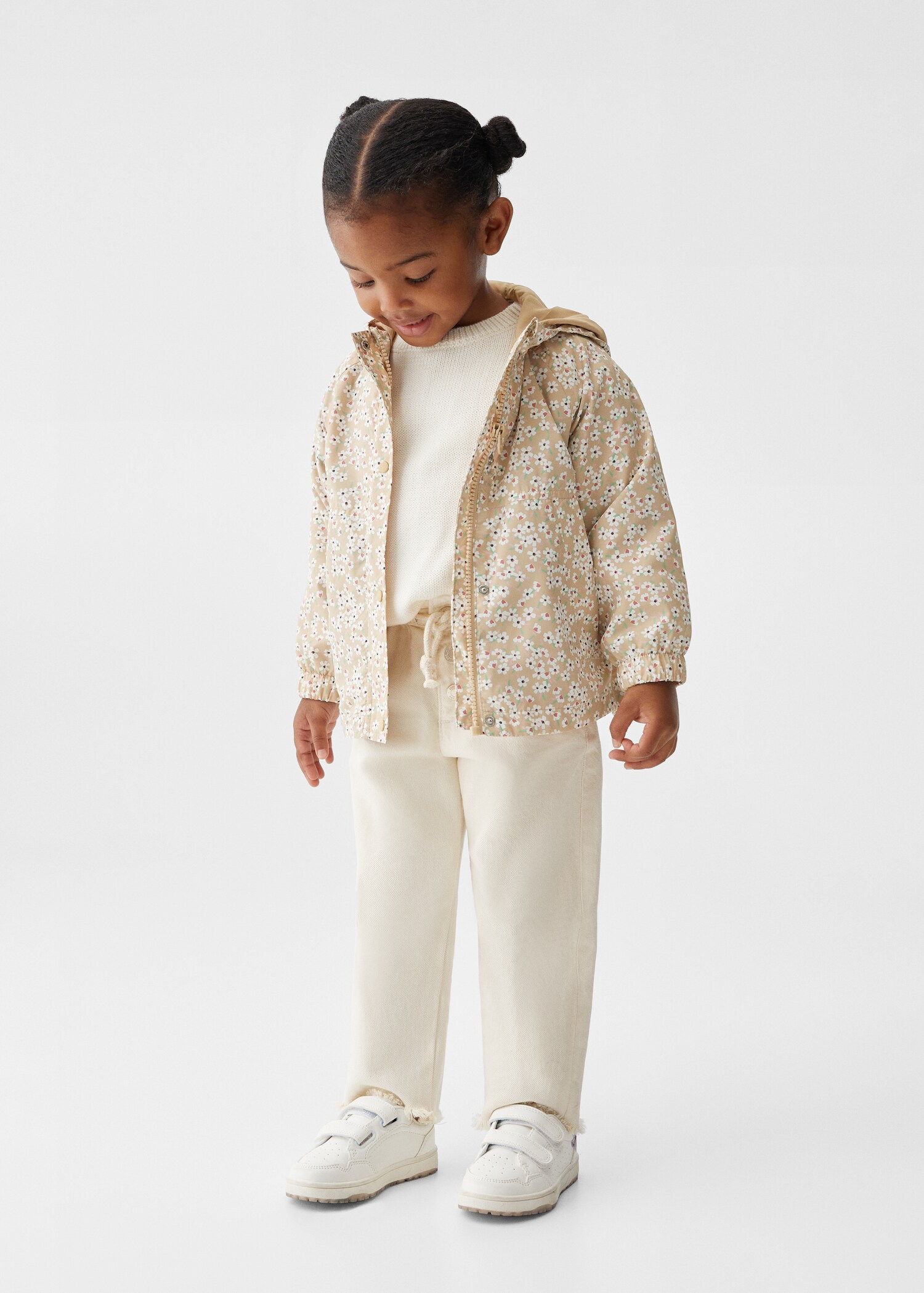 Floral print jacket - General plane