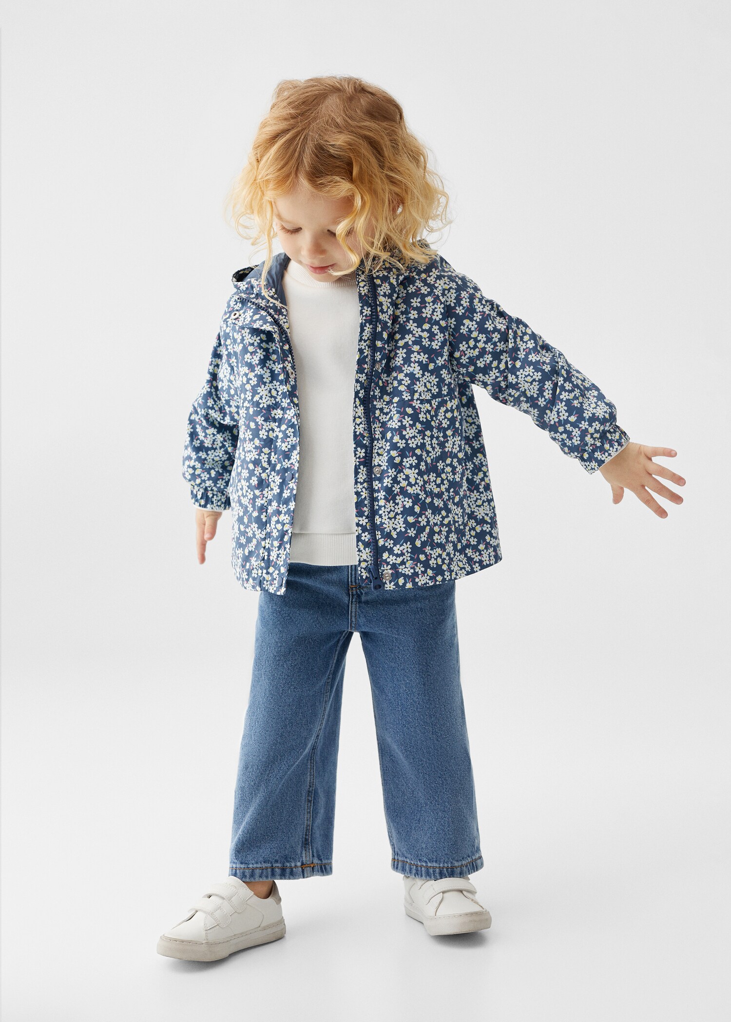Floral print jacket - General plane