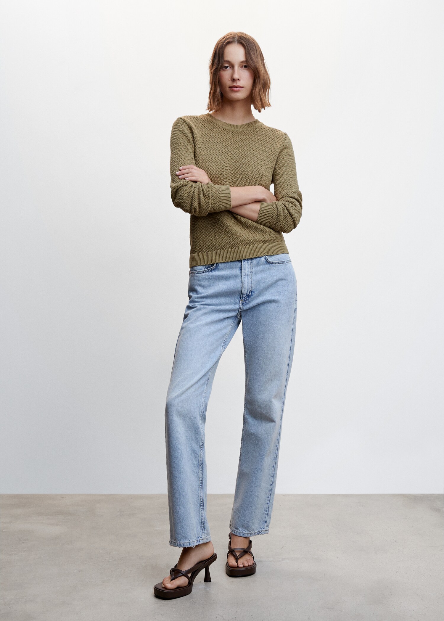 Knit cotton sweater - General plane