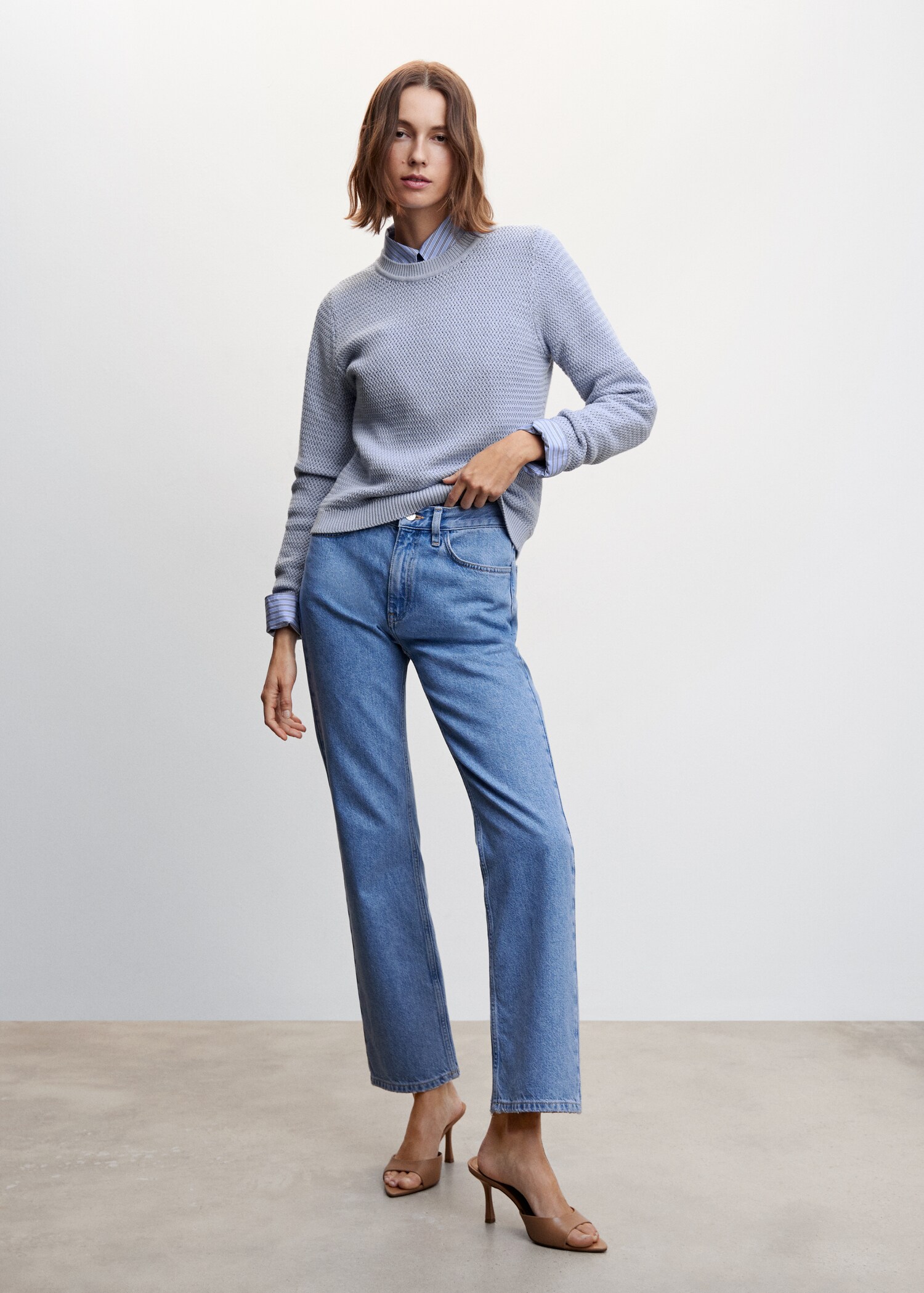 Knit cotton sweater - General plane