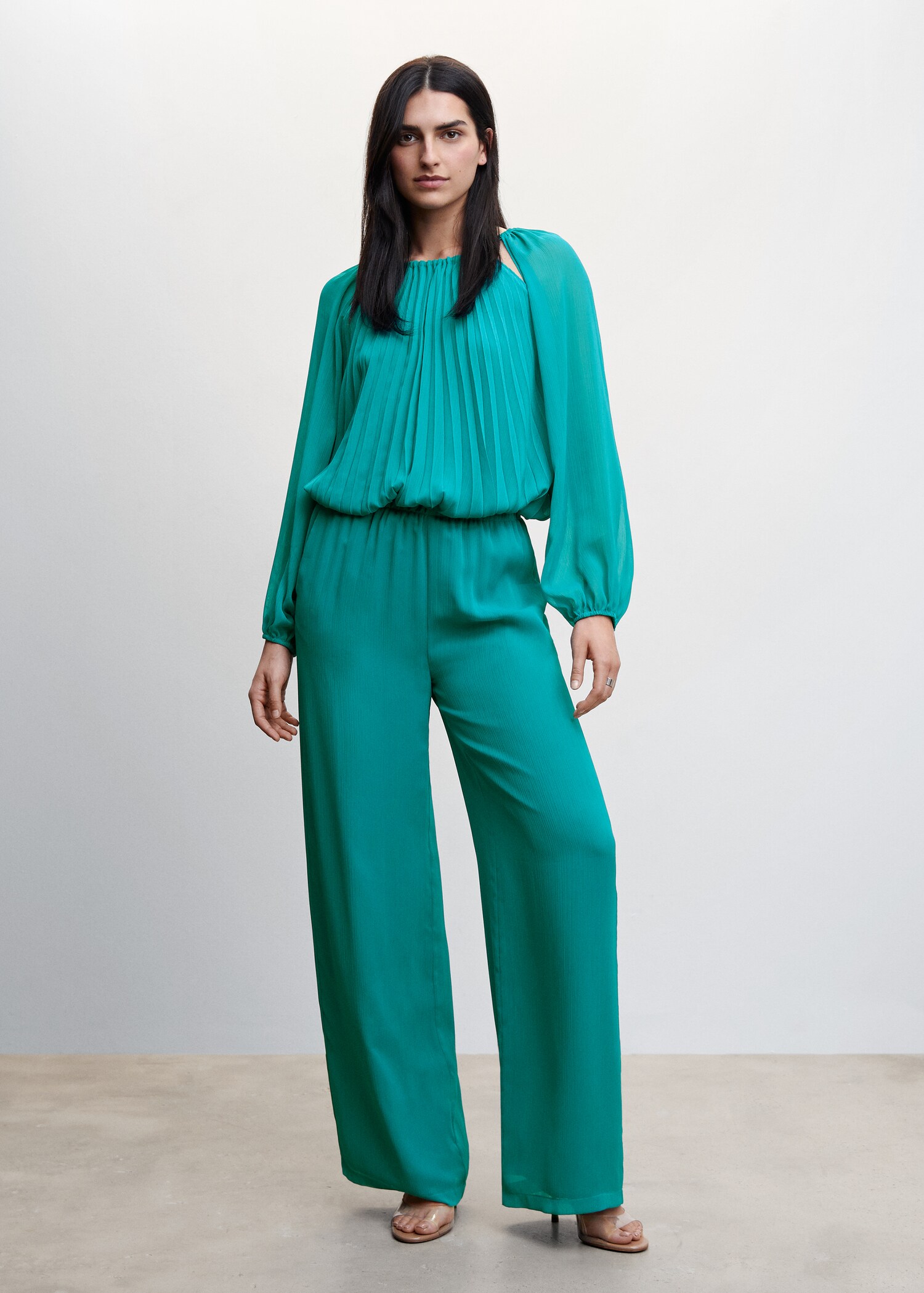 Textured palazzo pants - General plane