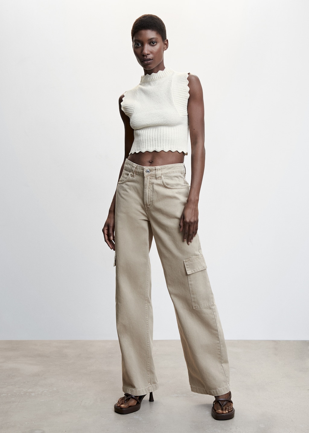 CLANE ANGOLA BACK OPEN KNIT TOPS