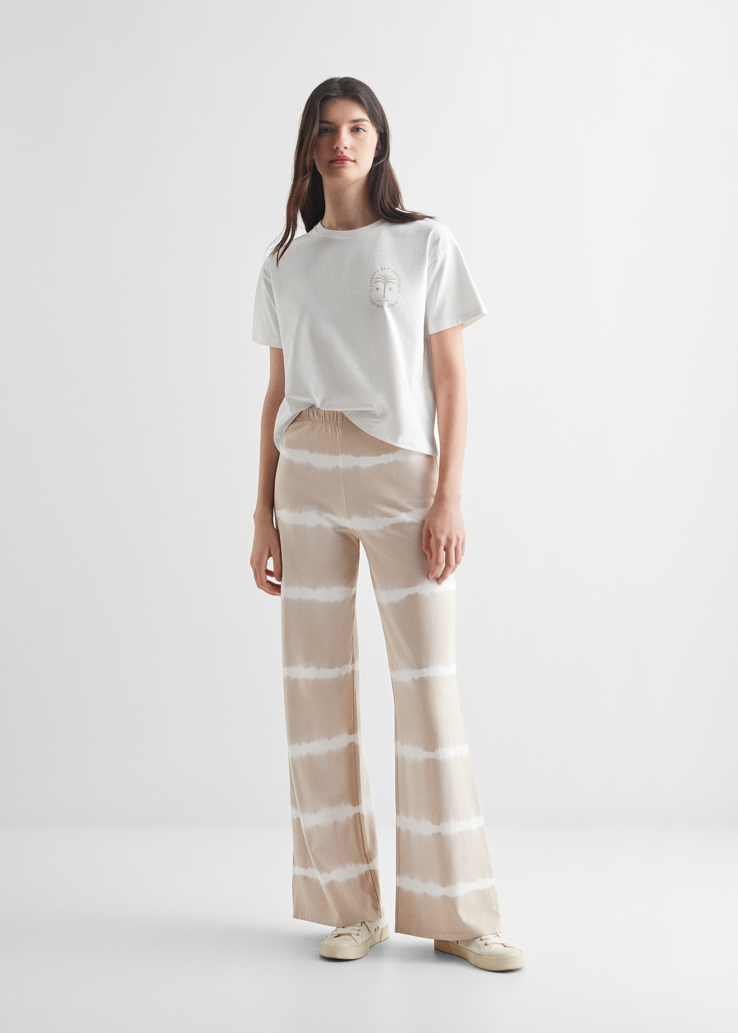 Printed cotton-blend T-shirt - General plane