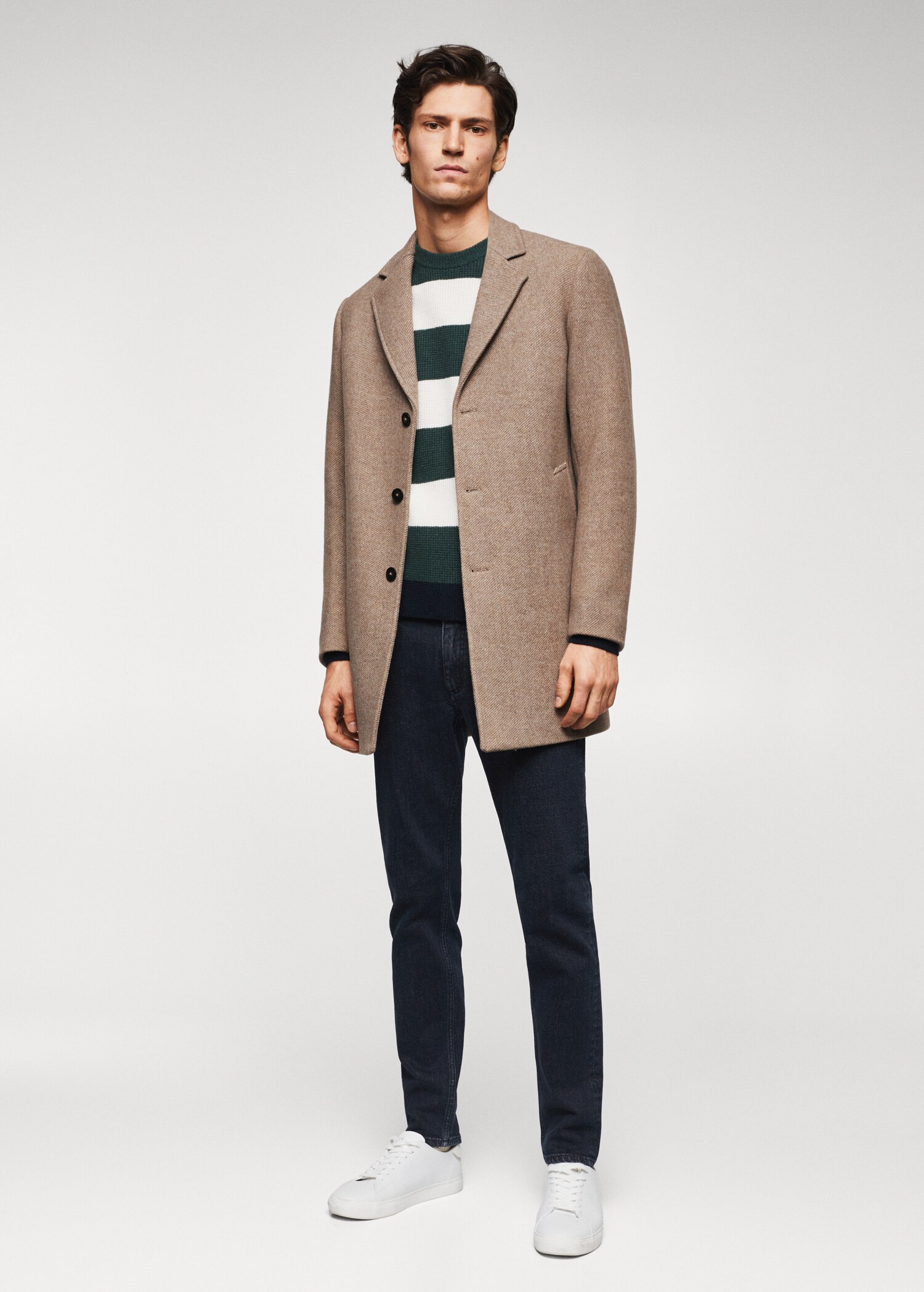 Recycled woollen coat - General plane