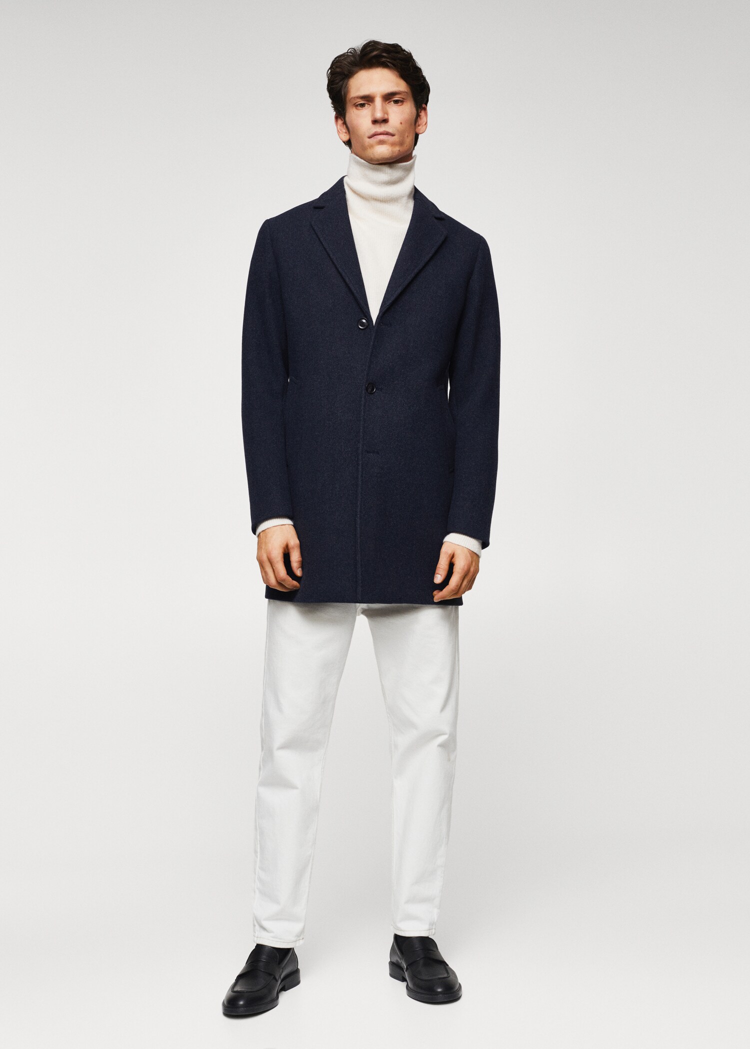 Recycled woollen coat - General plane